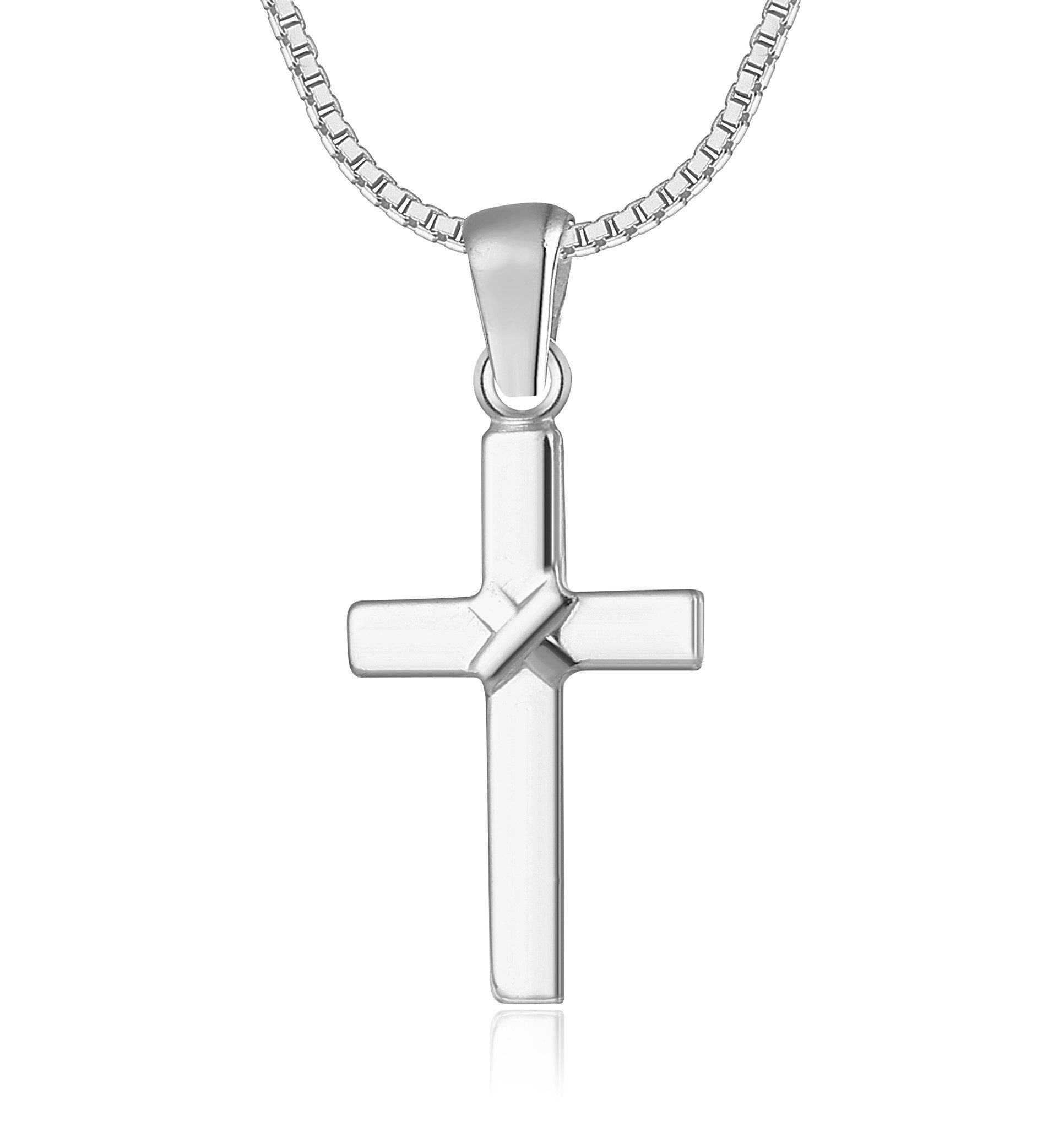 NAHLE Kette mit Anhänger Kreuz Silberkette Kreuz Kette (inkl. Schmuckbox), günstig online kaufen