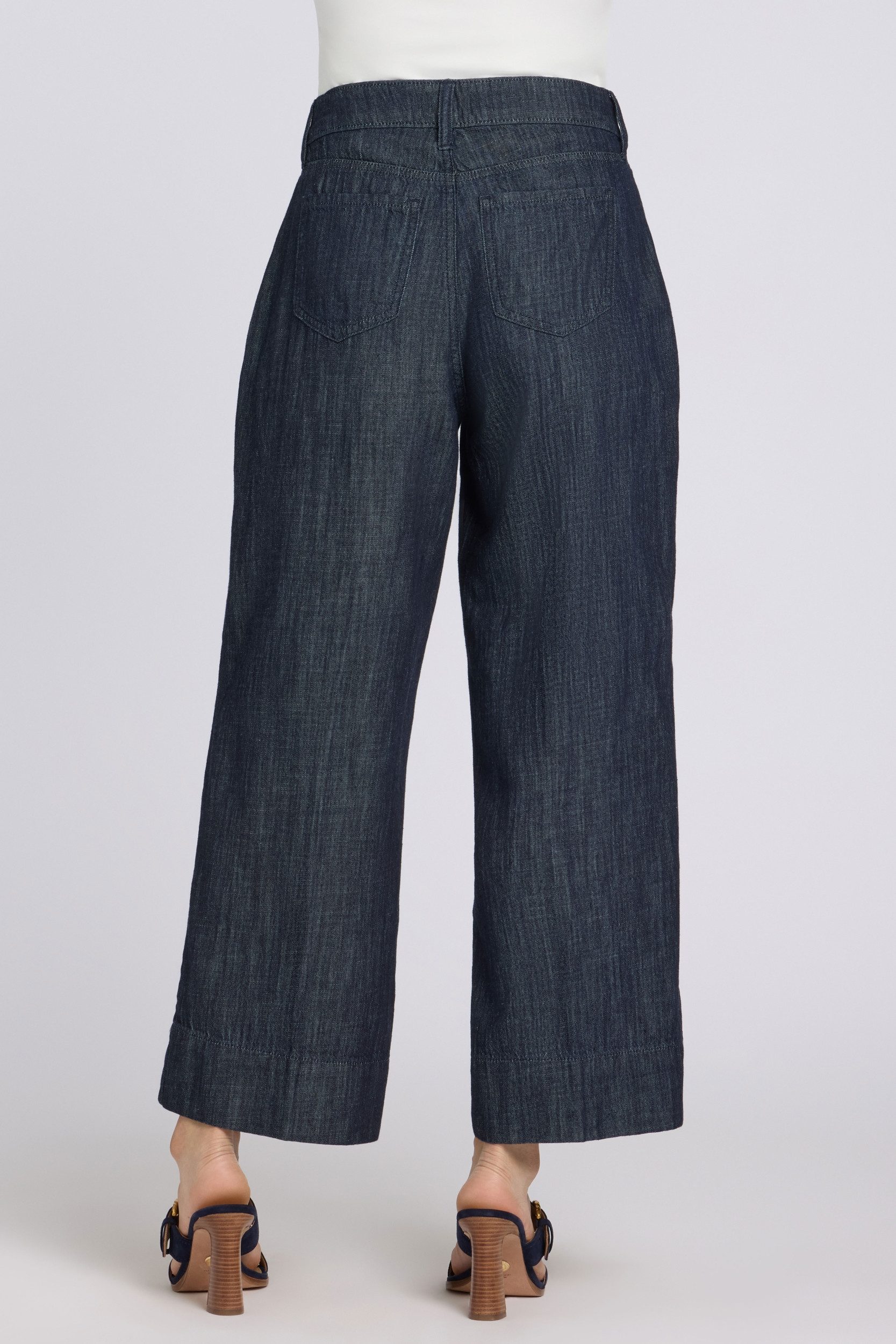 NYDJ Weite Jeans Teresa Wide Leg Ankle Jeans mit High Rise