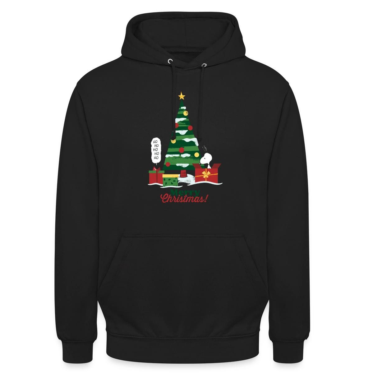 Spreadshirt Hoodie Peanuts Merry Christmas Mit Snoopy & Tannenbaum Unisex Hoodie (1-tlg)