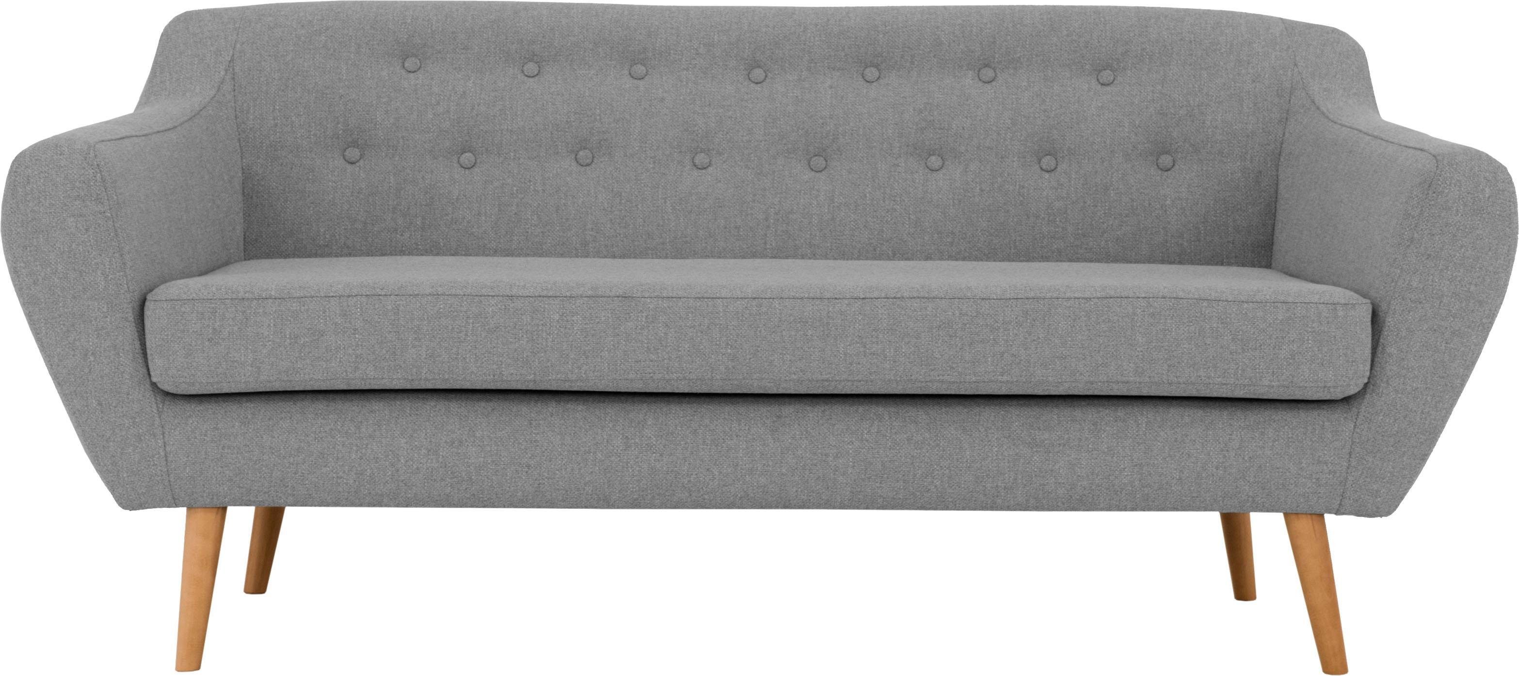 Home affaire 3-Sitzer Renne, mit Heftung im Rücken im skandinavischem Stil günstig online kaufen