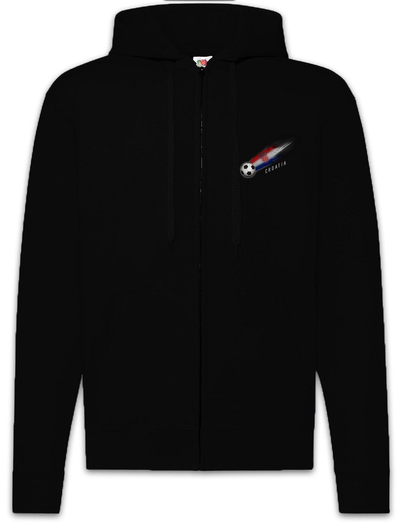 Urban Backwoods Sweatjacke Croatia Football Comet I Zipper Hoodie Kroatien Kroatisch Kroatische (1-tlg) Fahne Croatian Fußball Fussball