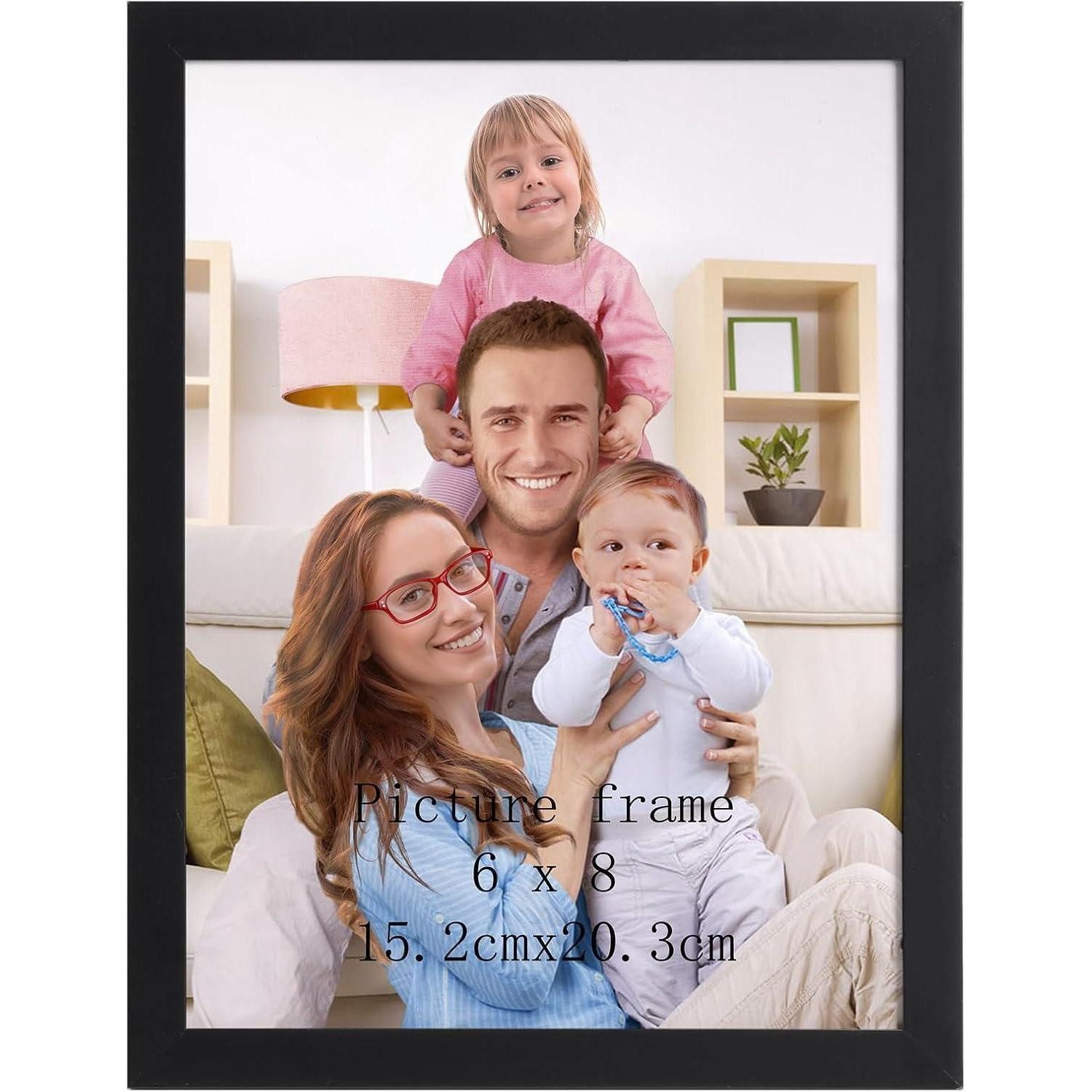 LuxusKollektion Einzelrahmen Bilderrahmen 15x20 Schwarz Wand Tischaufsteller 15x20cm Schwarz, (1 St)