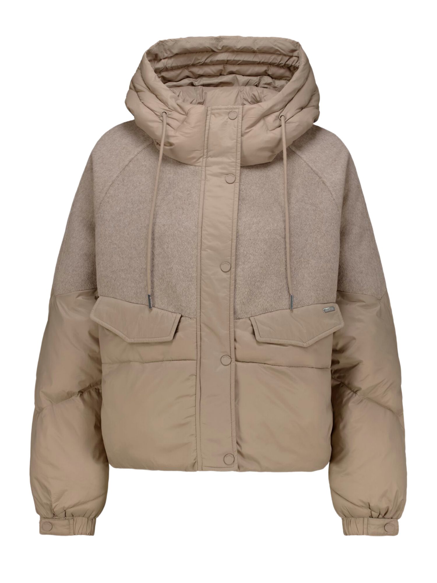 Garcia Kurzjacke natur,Casual,Polyester,Unifarben,Kapuze,Langarm,Regular Fit