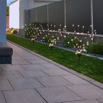 Globo LED Solarleuchte, LED-Leuchtmittel fest verbaut, Warmweiß, Solarlampen für Außen Gartendeko Solarleuchte Solar Lampe mit 3