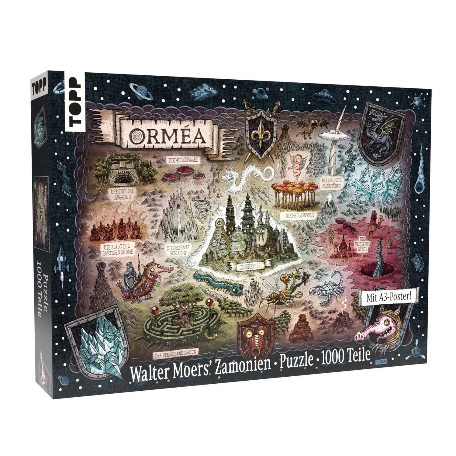 frechverlag Puzzle Orméa - das offizielle Puzzle aus der Zamonien-Welt von Walter Moers, 1000 Puzzleteile
