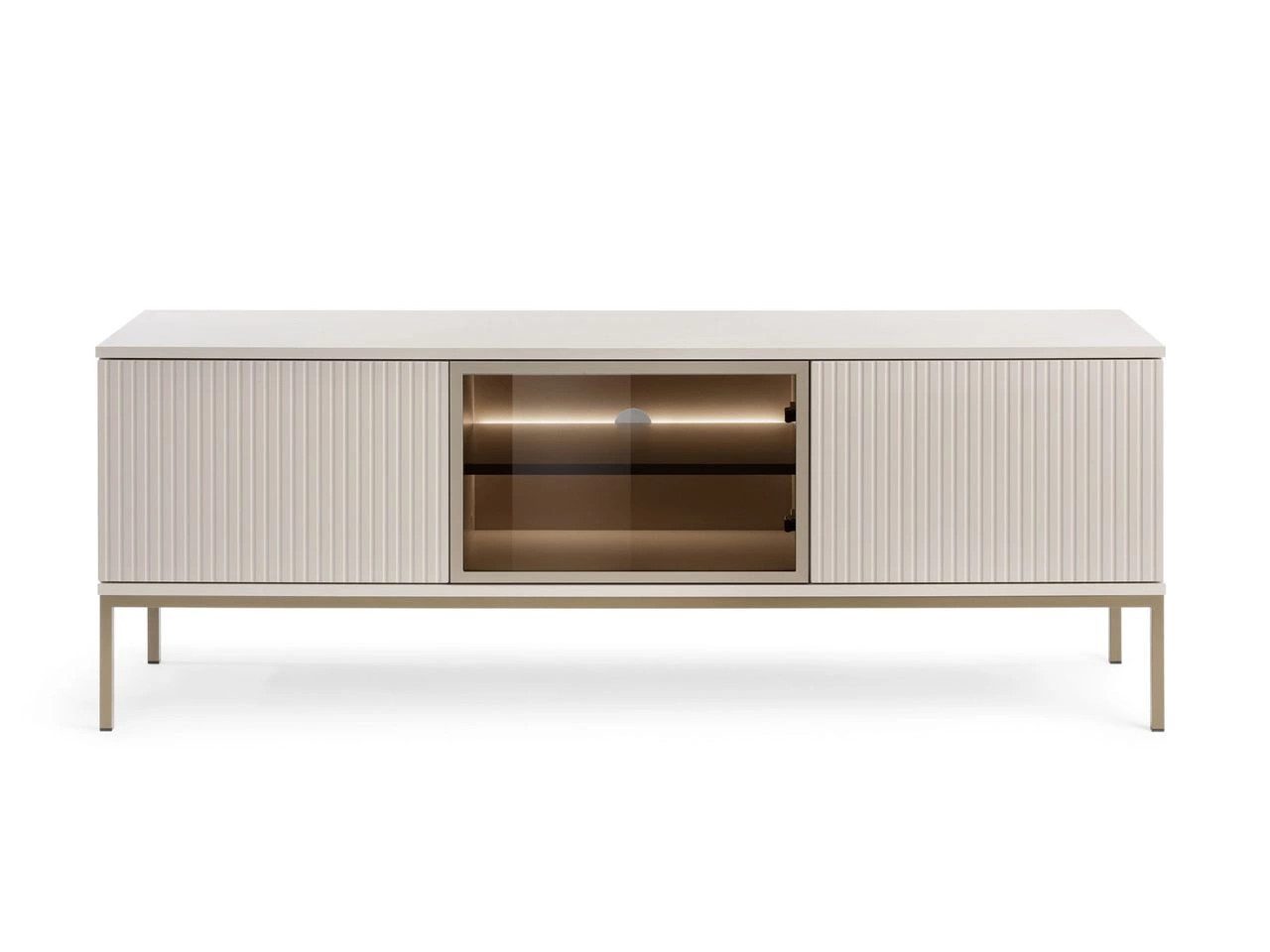 GrainGold TV-Schrank DEO mit LED, Griffloss, Push-To-Open - 154x39x56 cm - günstig online kaufen