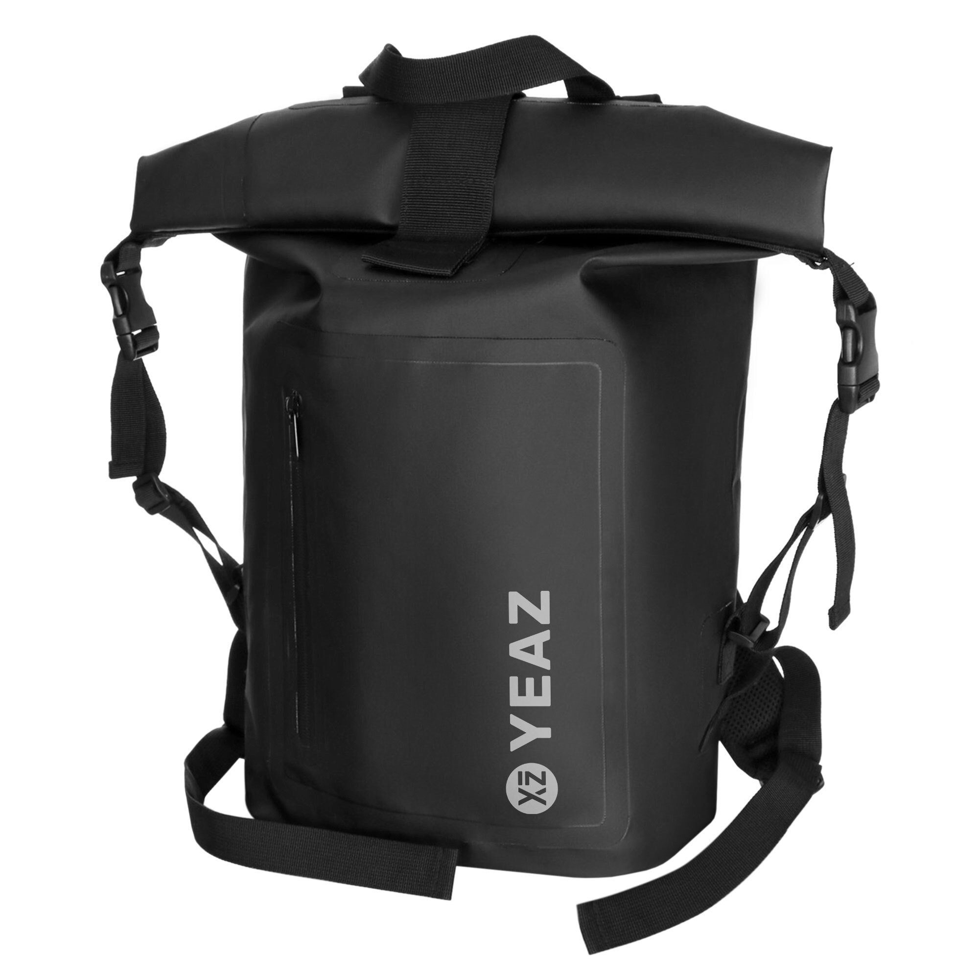 YEAZ Rucksack STOCKHOLM Wasserfester Rucksack weißes Logo (1-tlg), Wasserfester Rucksack weißes Logo