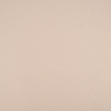 SCHÖNER LEBEN. Stoff French Terry Sommersweat gebürstet uni beige 1,5m Breite, allergikergeeignet