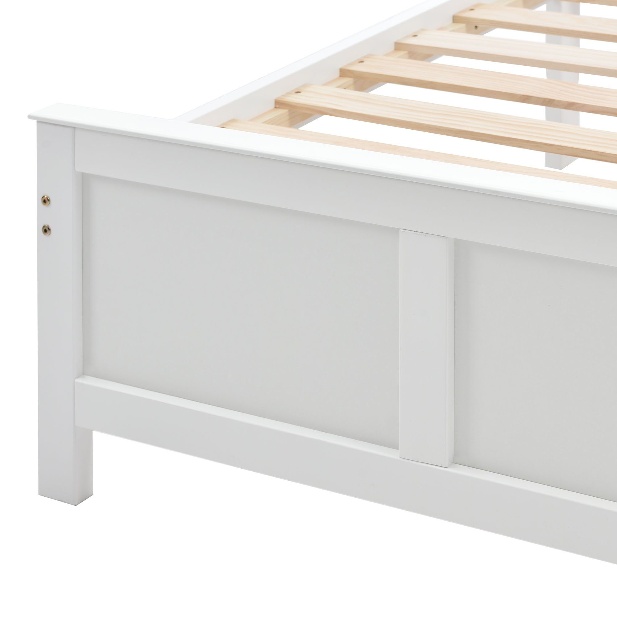 Schubladen mit Holzbett aus Matratze Kinderbett Ohne Rahmen (90x200cm, Kiefernholz), zur Aufbewahrung, Holzbett, Erwachsenenbett, REDOM