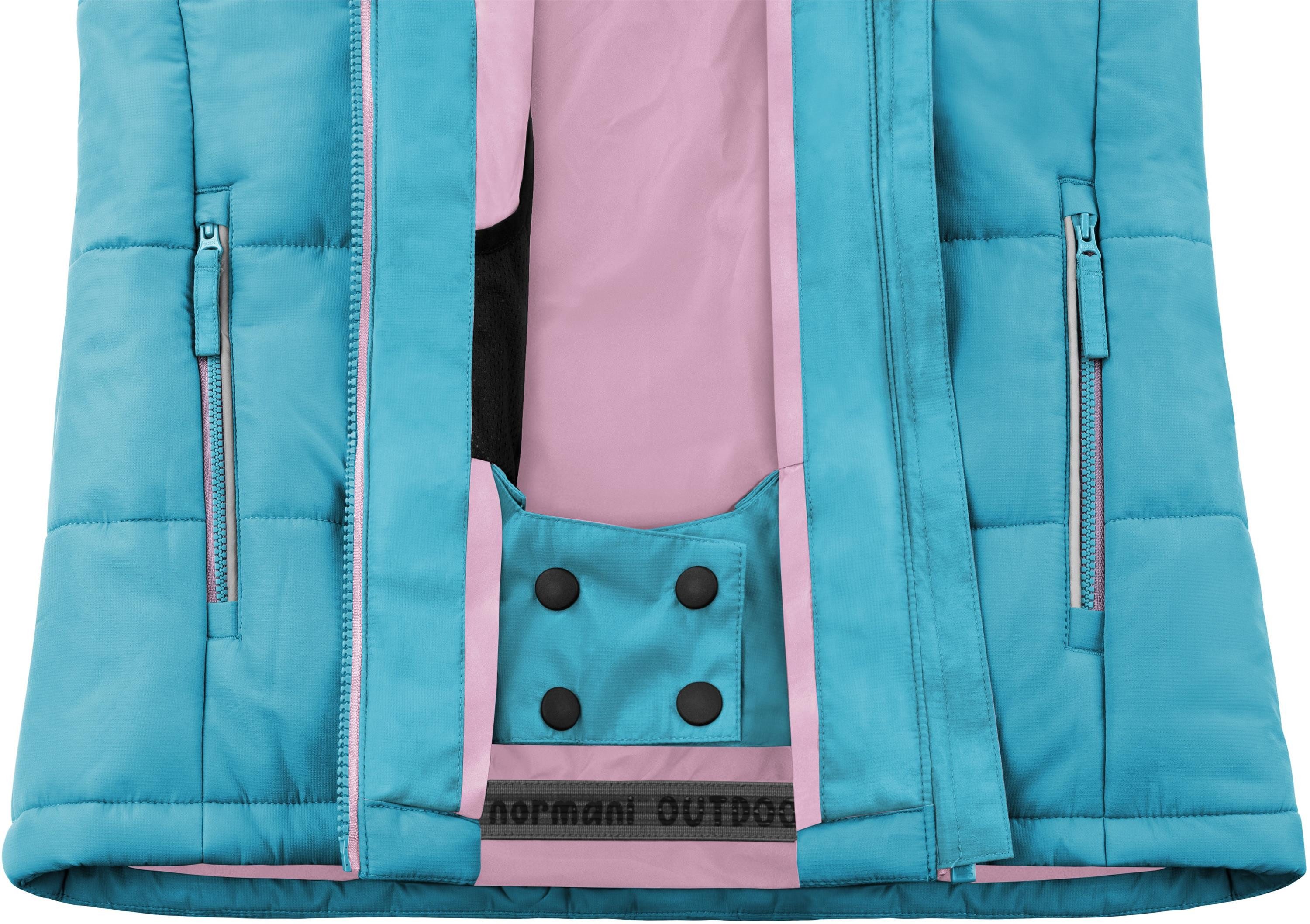 normani Winterjacke Kinder Winterjacke Yakutat Wasserdichte Steppjacke gefütterte Skijacke Thermojacke mit Schneefang