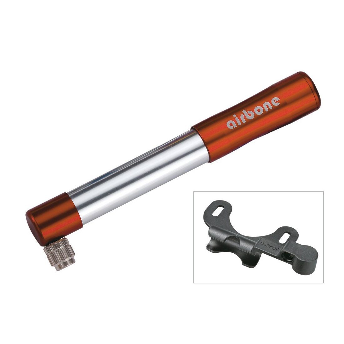 Luftpumpe Airbone Minipumpe ZT-505 AV, 185 mm, mit Halter