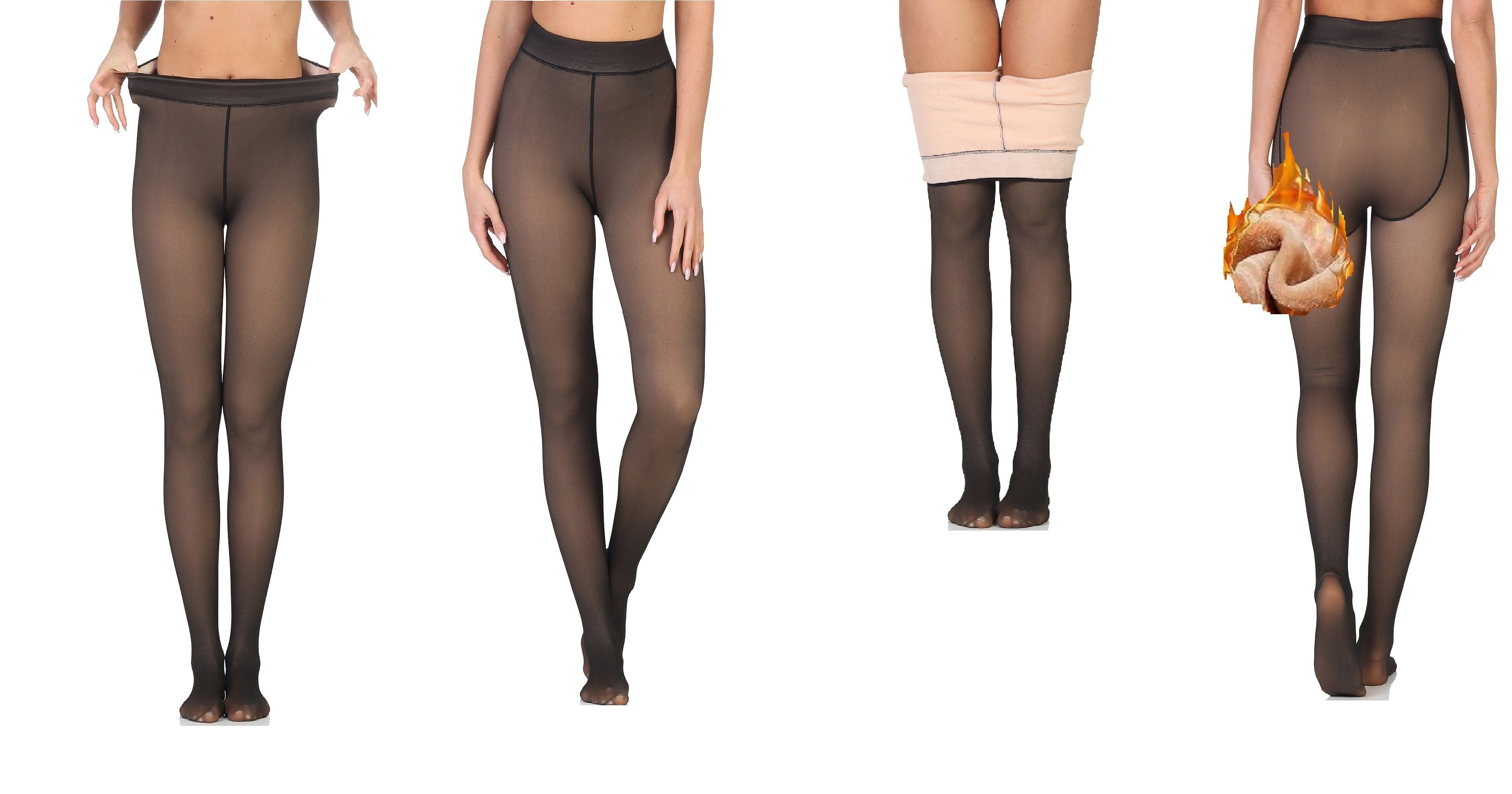 Antonio Thermostrumpfhose Antonio Damen Fleece Winter Thermo Strumpfhose Tr günstig online kaufen