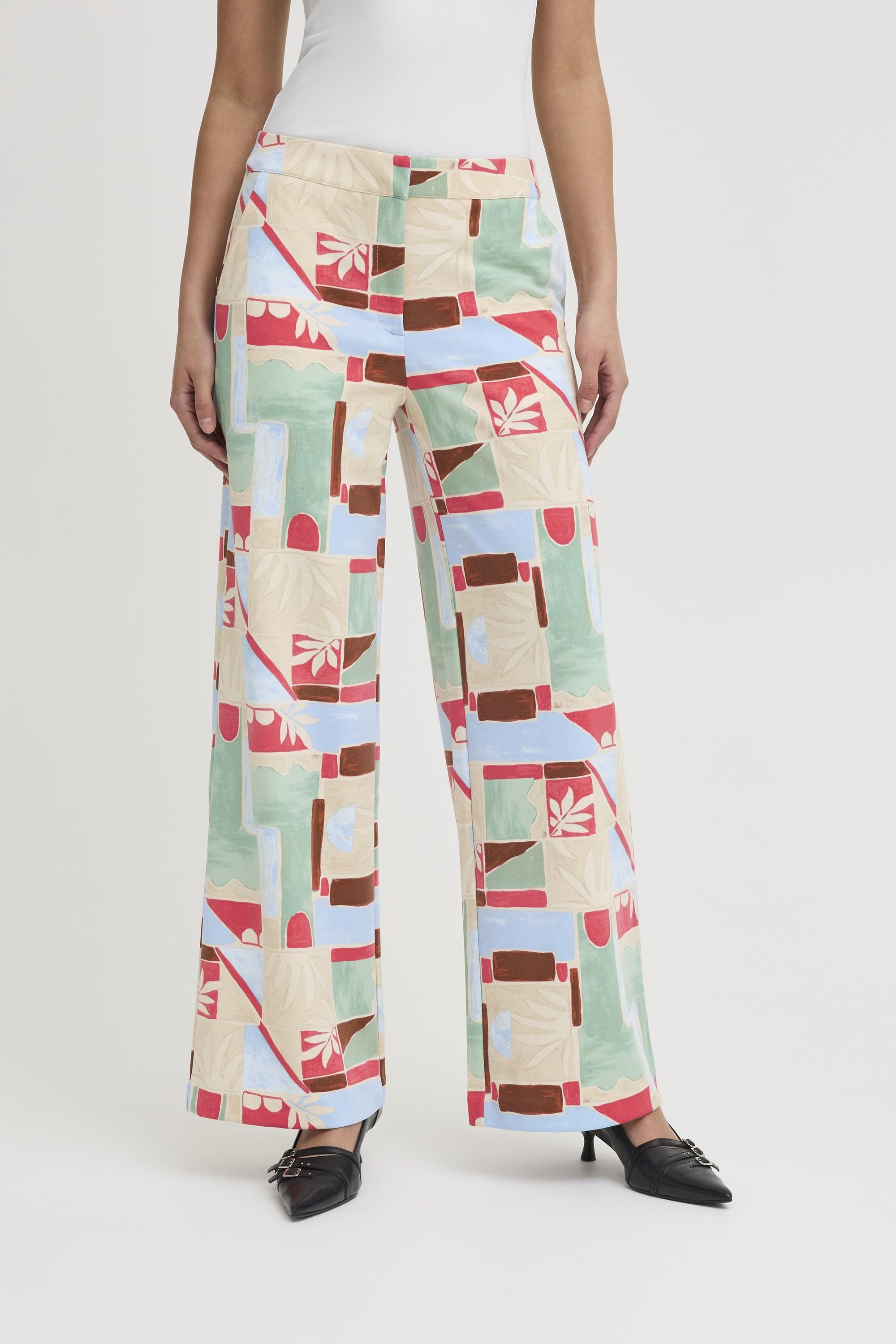 Ichi Relaxhose IHKATE PRINT modische Stoffhose günstig online kaufen