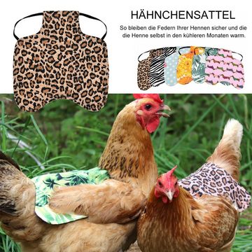 TWSOUL Umhängeschürze Henne Sattelschürze, Beidseitig bedruckter Rückenschutz für Hühner
