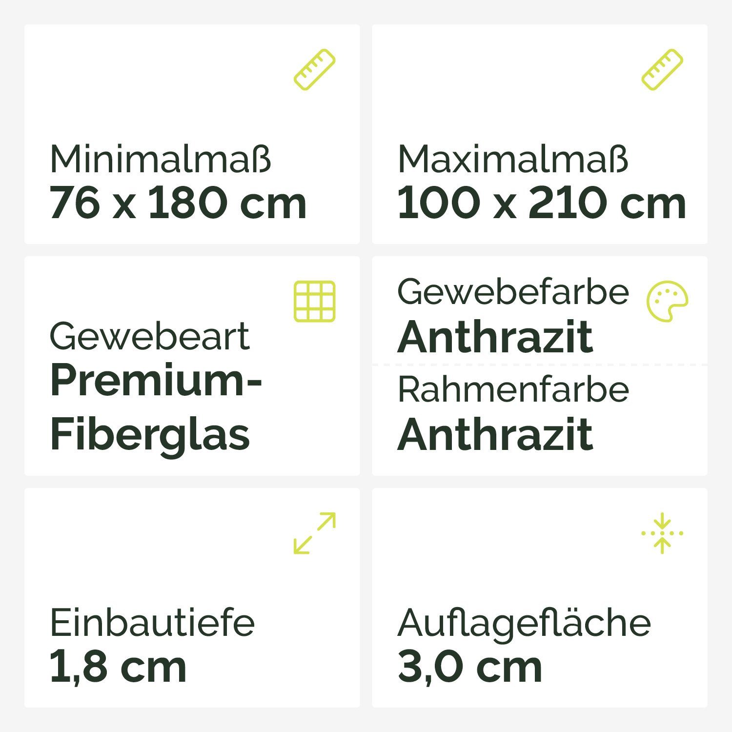 Nematek Insektenschutz-Tür Nematek Fliegengitter Tele, weiß, Teleskop Fliegengittertür, anthrazit