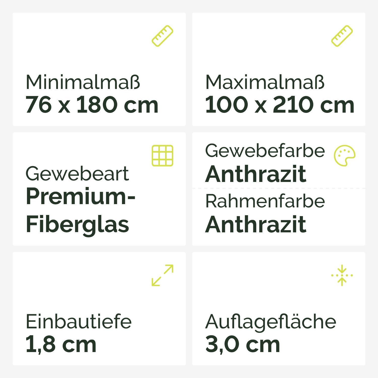 Nematek Insektenschutz-Tür Nematek Fliegengitter Tele, Teleskop Fliegengittertür weiß, anthrazit – Bild 2 von 5