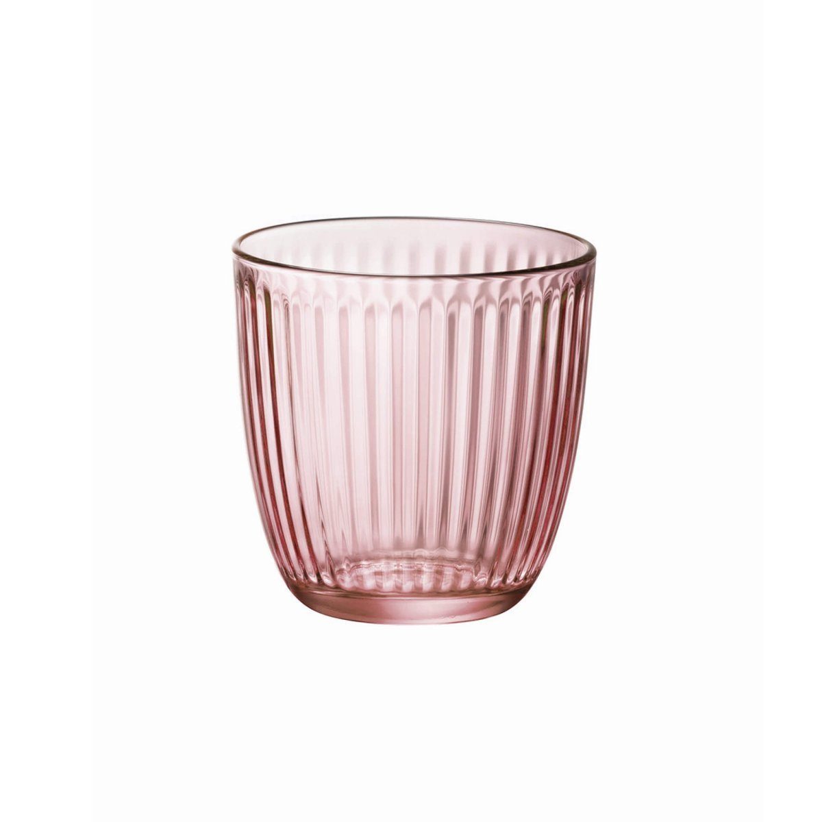 Bormioli Rocco Glas 6er Set - Wasserglas Line Acqua 290 ml (Farbe: Rosa)