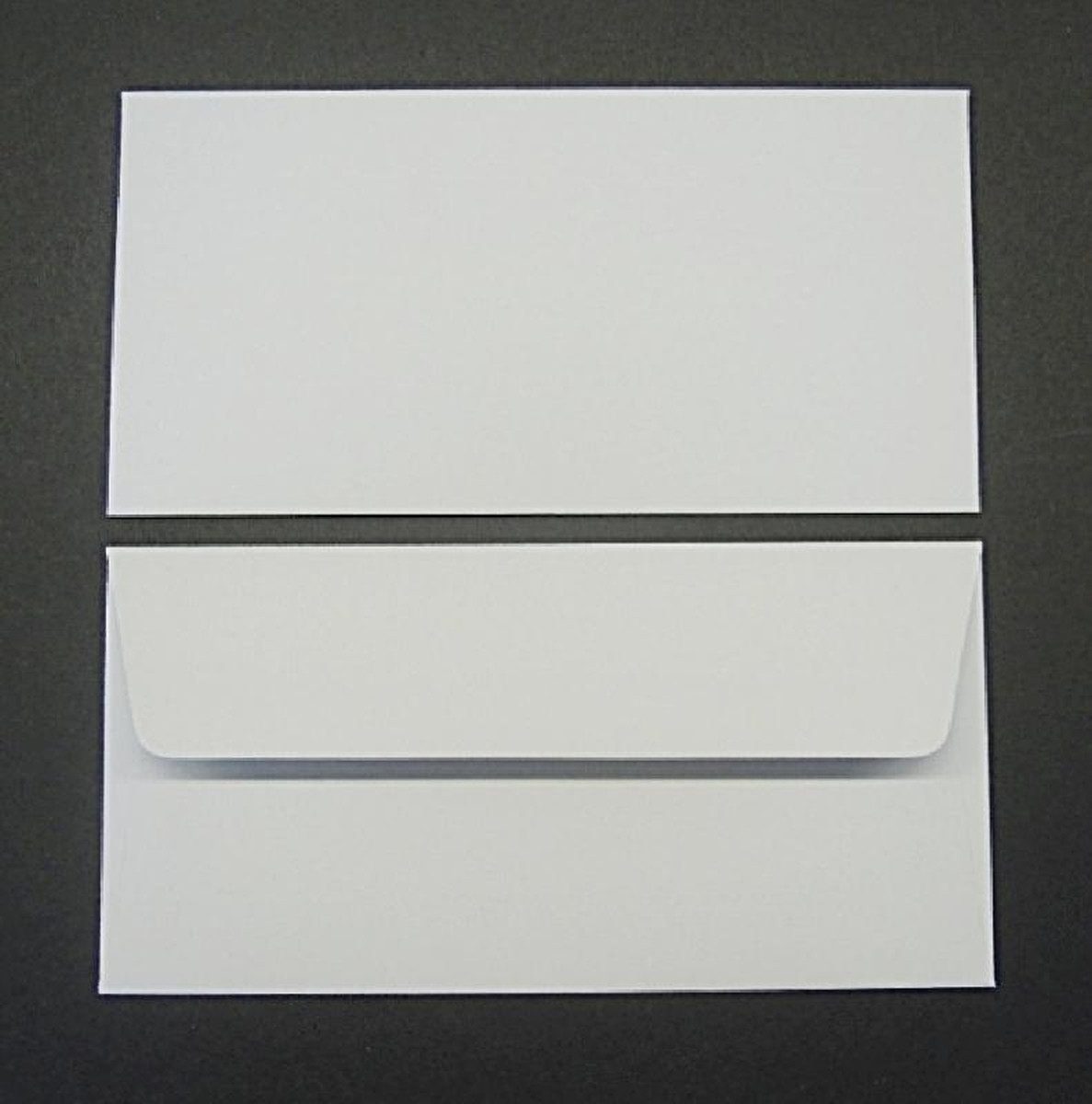 Blanke Briefhüllen Briefumschlag Briefumschläge DINlang 100g/qm gummiert VE=100 Stück eisgrau.