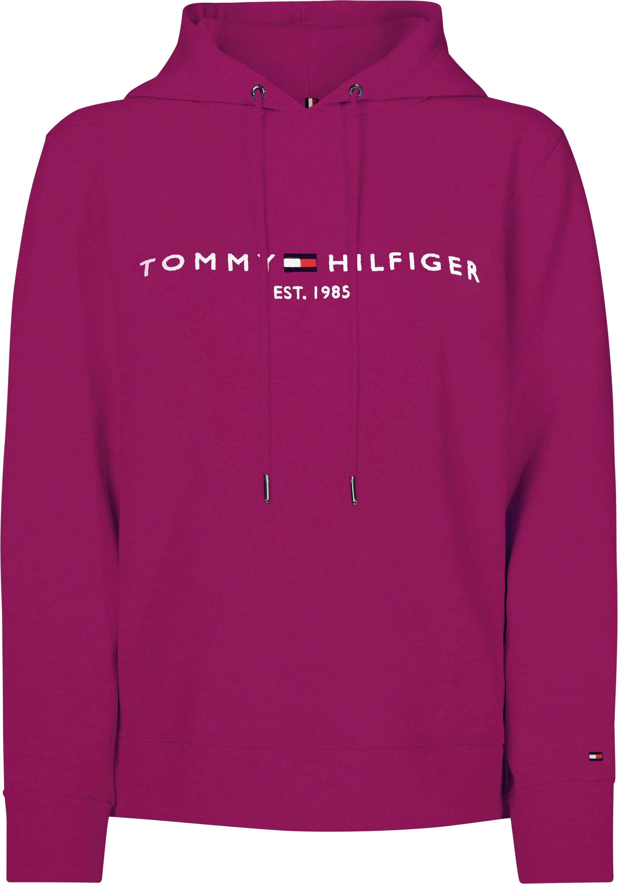 Tommy Hilfiger Kapuzensweatshirt »TH ESS HILFIGER HOODIE LS« mit gesticktem Tommy  Hilfiger Linear-Logo & Flag online kaufen | OTTO