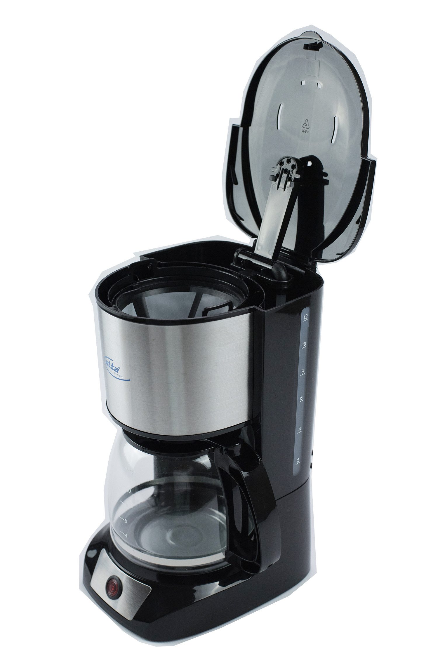 Elta Filterkaffeemaschine, Permanentfilter, Permanentfilter, Warmhalteplatte, Anti-Tropf-Ventil