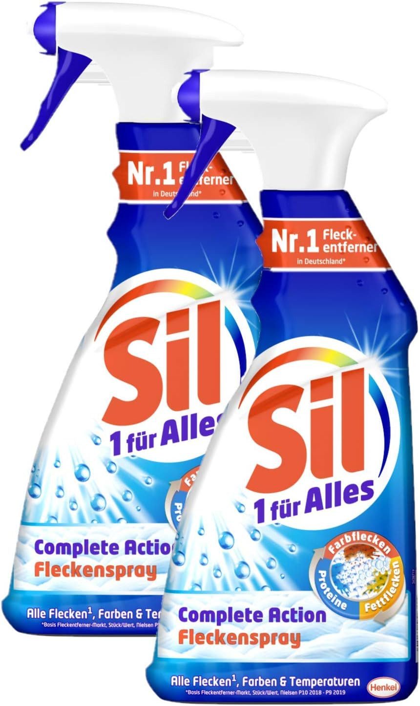 Sil Sil 1 für Alles Fleckenspray 2 x 500 ml Textilreiniger Fleckentferner
