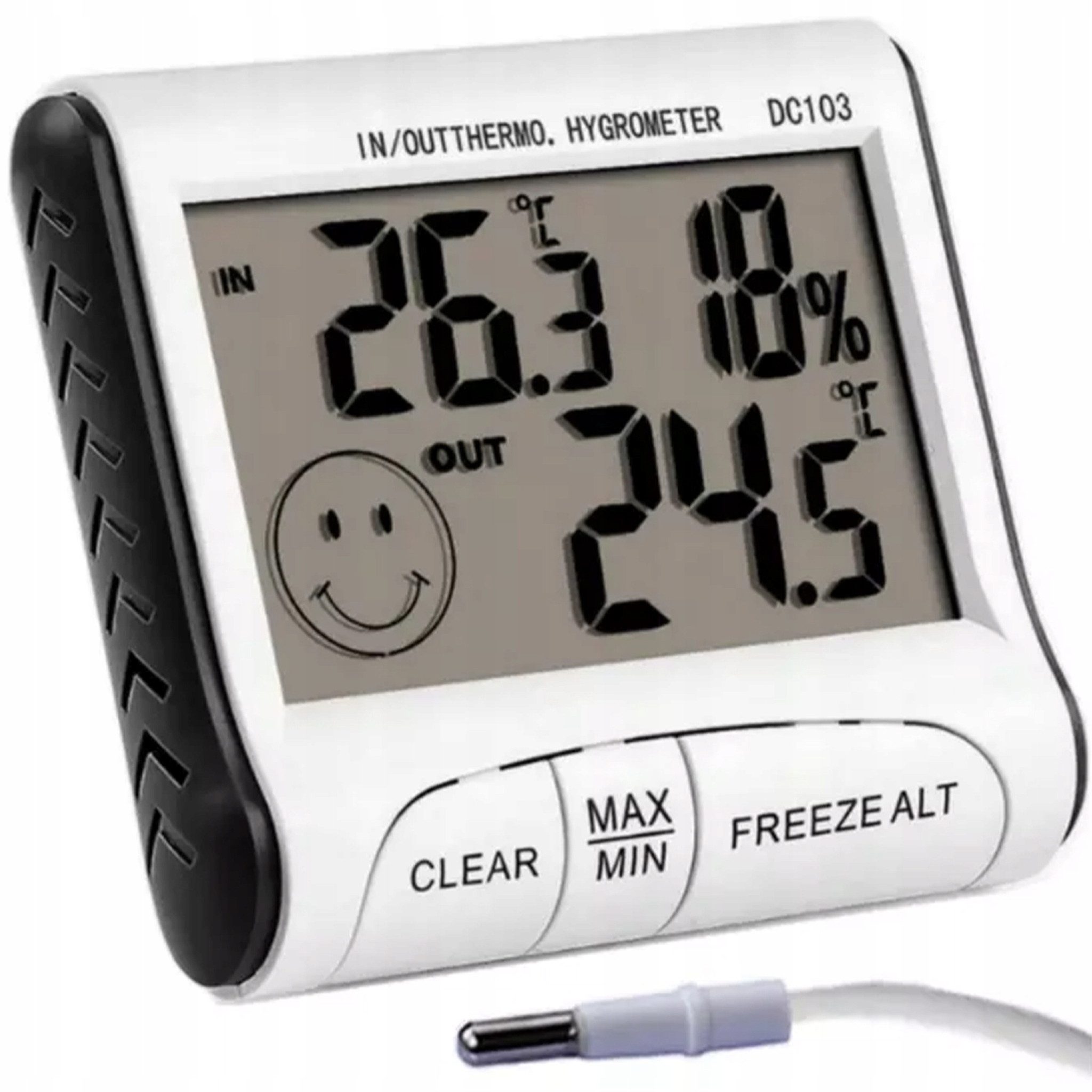 Hygrometer Digitales Hygrometer mit Temperatur- & Feuchtigkeitsanzeige.