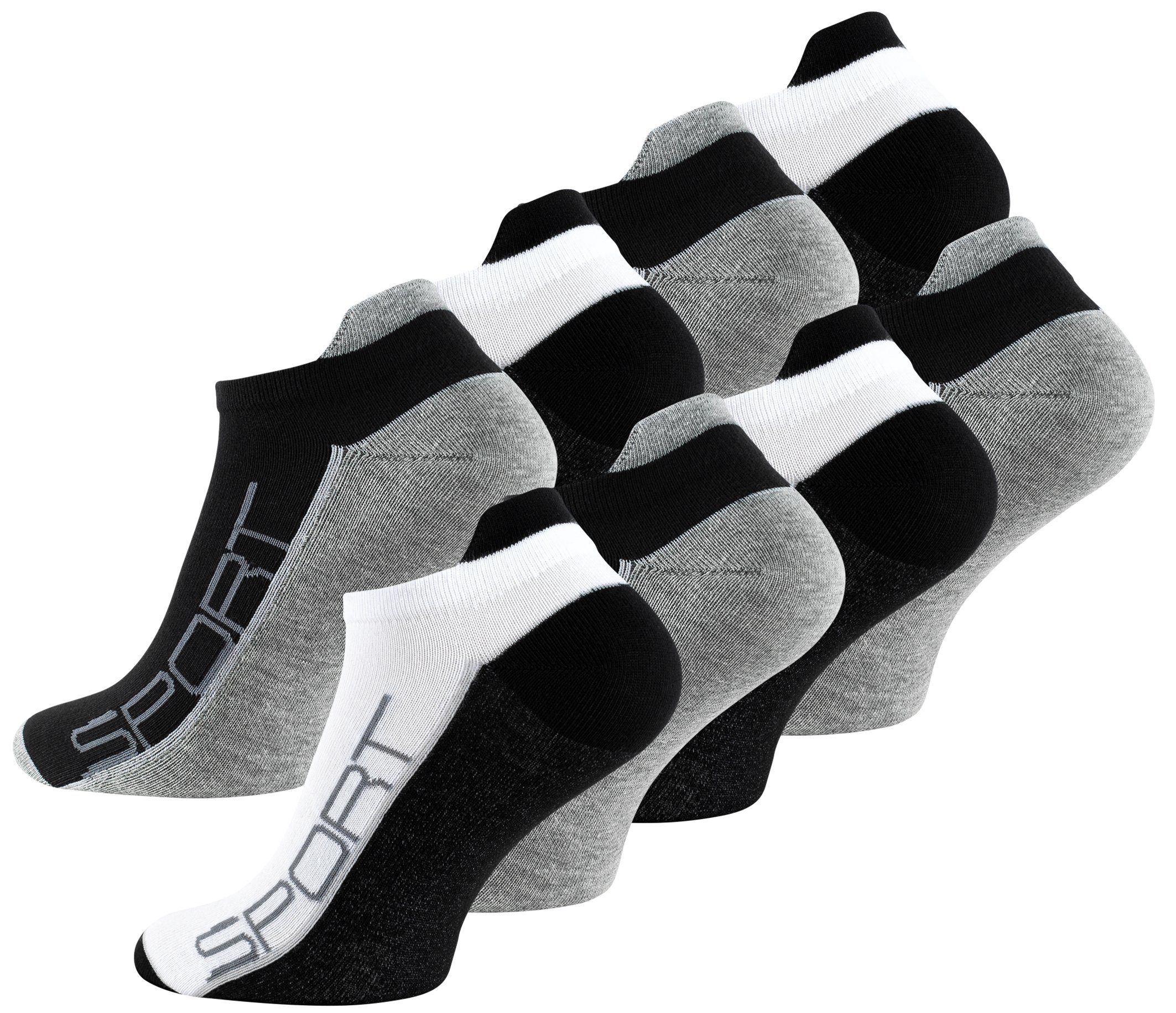 Vincent Creation® Sneakersocken (8-Paar) mit Hochferse günstig online kaufen