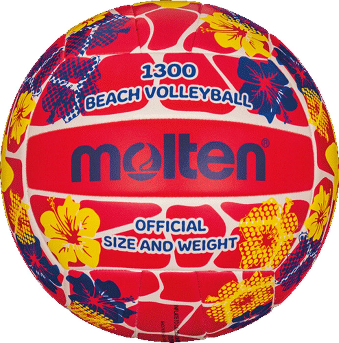 Molten Beachvolleyball V5B1300-FR BLUMEN/ROT