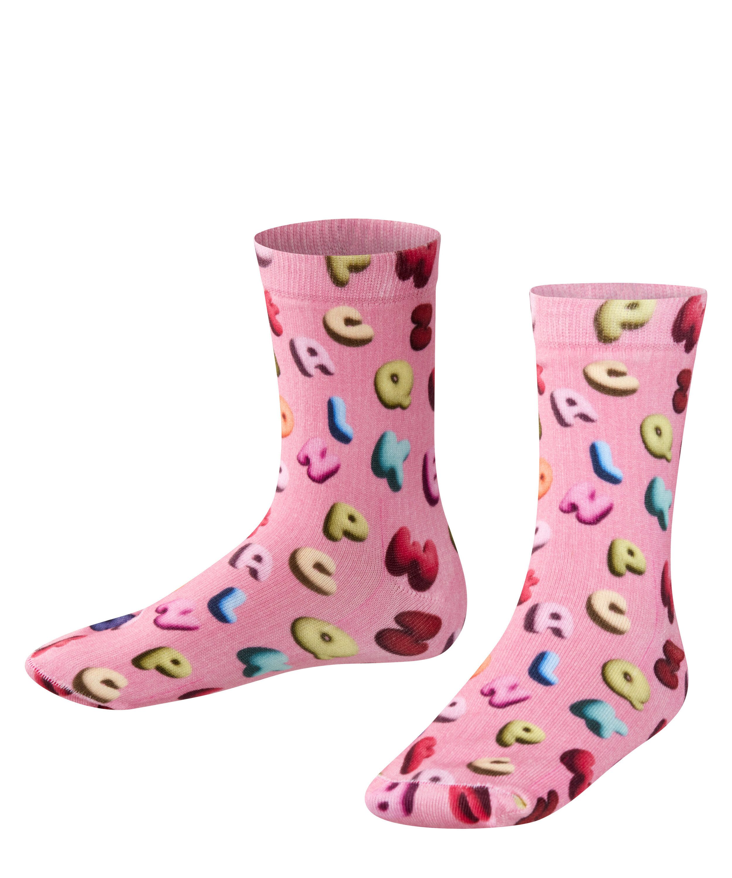 Socken Colourful Alphabet Print Socken mit Allover-Design