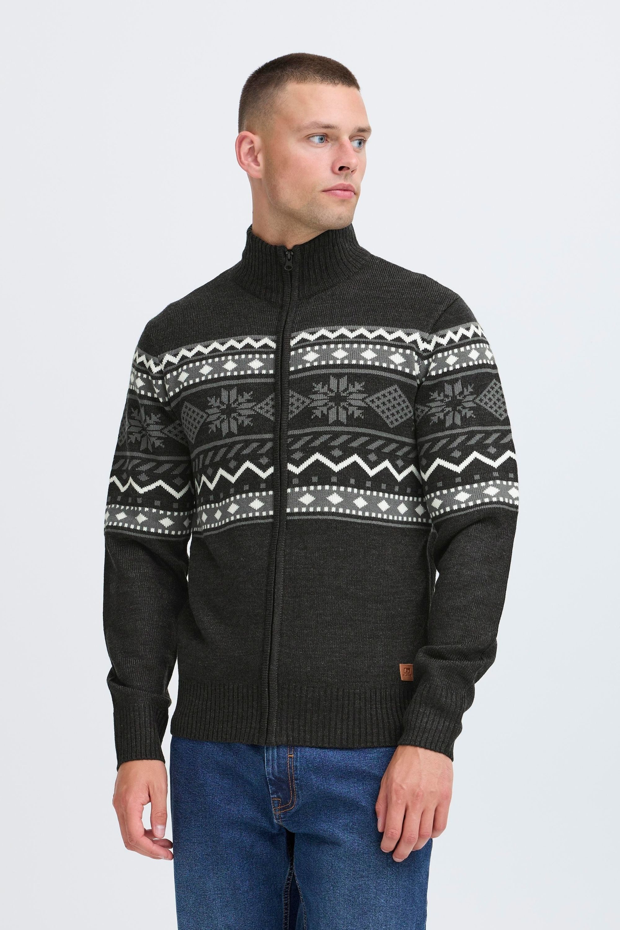 Blend Strickjacke BHNova Stilvolle Strickjacke mit Norweger-Muster günstig online kaufen