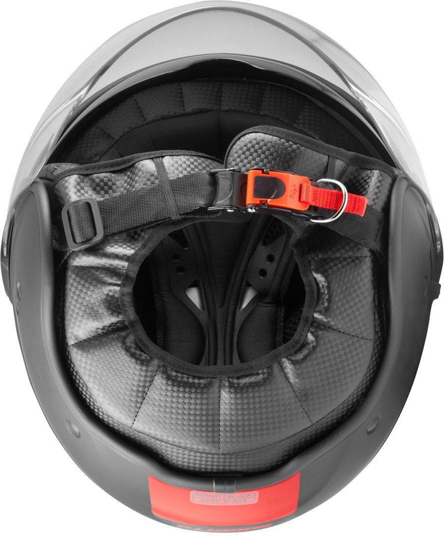 Bogotto Motorradhelm V595-1 Next Jethelm, integriertes Sonnenvisier