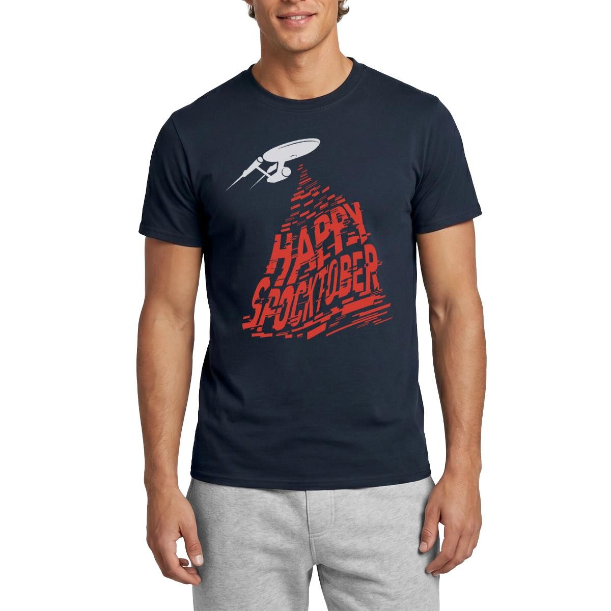 T-Shirt Star Trek Halloween Happy Spocktober Männer T-Shirt