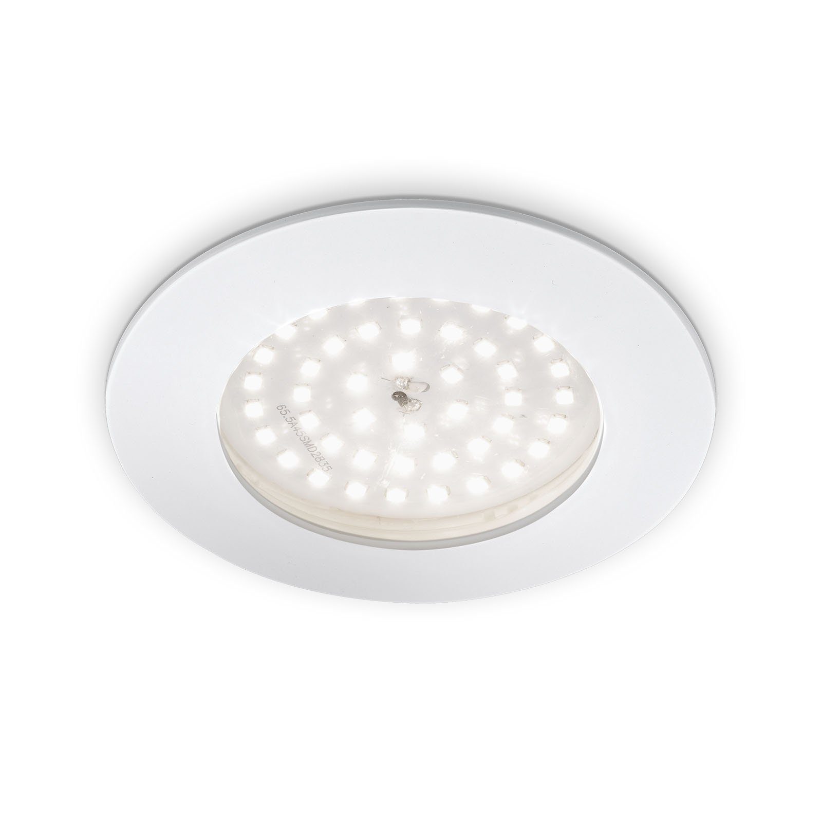 Einbaustrahler, Leuchten Warmweiß, weiß, 7206-016, fest LED, Einbauspot LED Einbauleuchte verbaut, Briloner LED