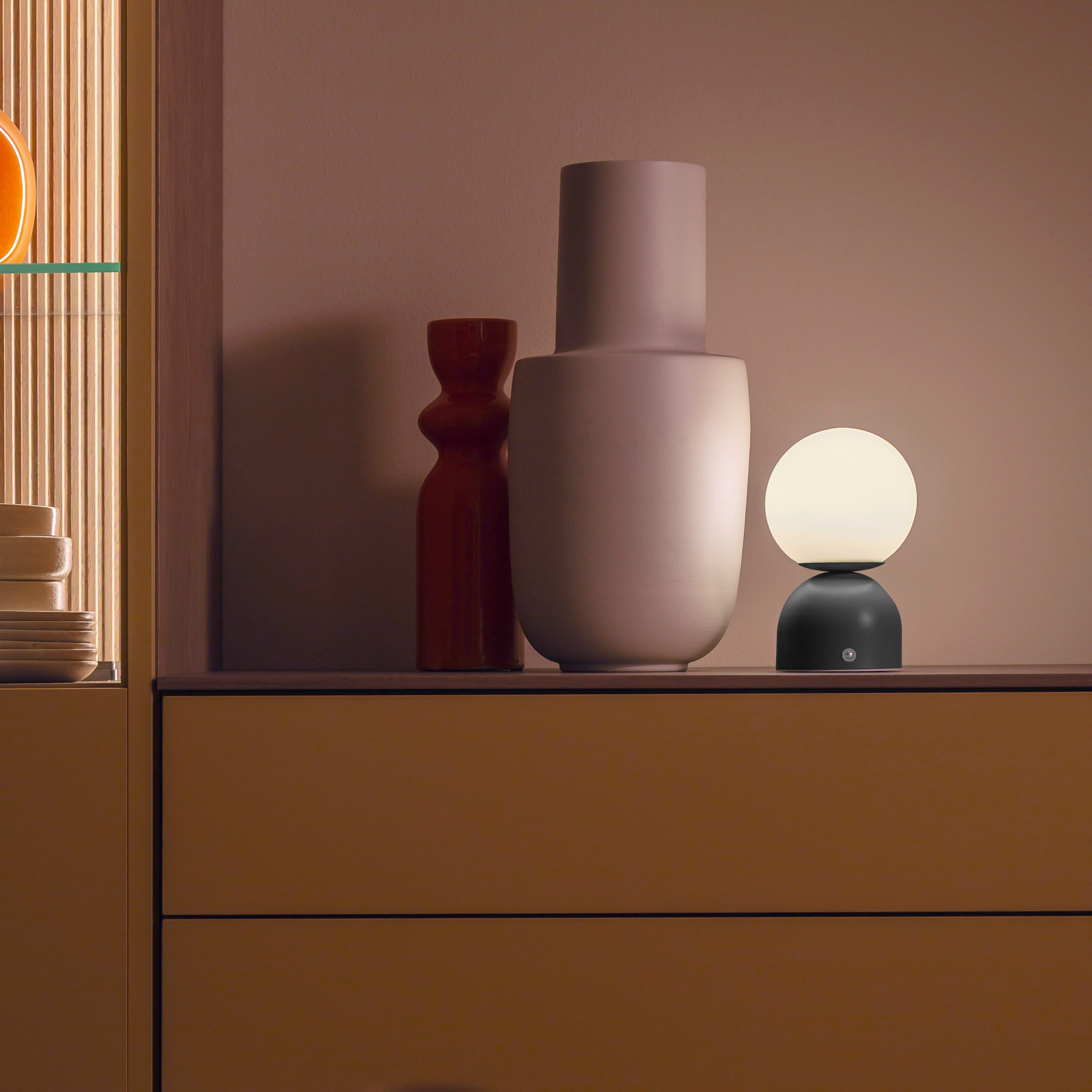 SCHÖNER WOHNEN-Kollektion LED Tischleuchte RUDI, Farbsteuerung, LED fest integriert, warmweiß - kaltweiß, SCHÖNER WOHNEN Kollektion, CCT 3000-6000K, Touchdimmer, Memoryfunktion