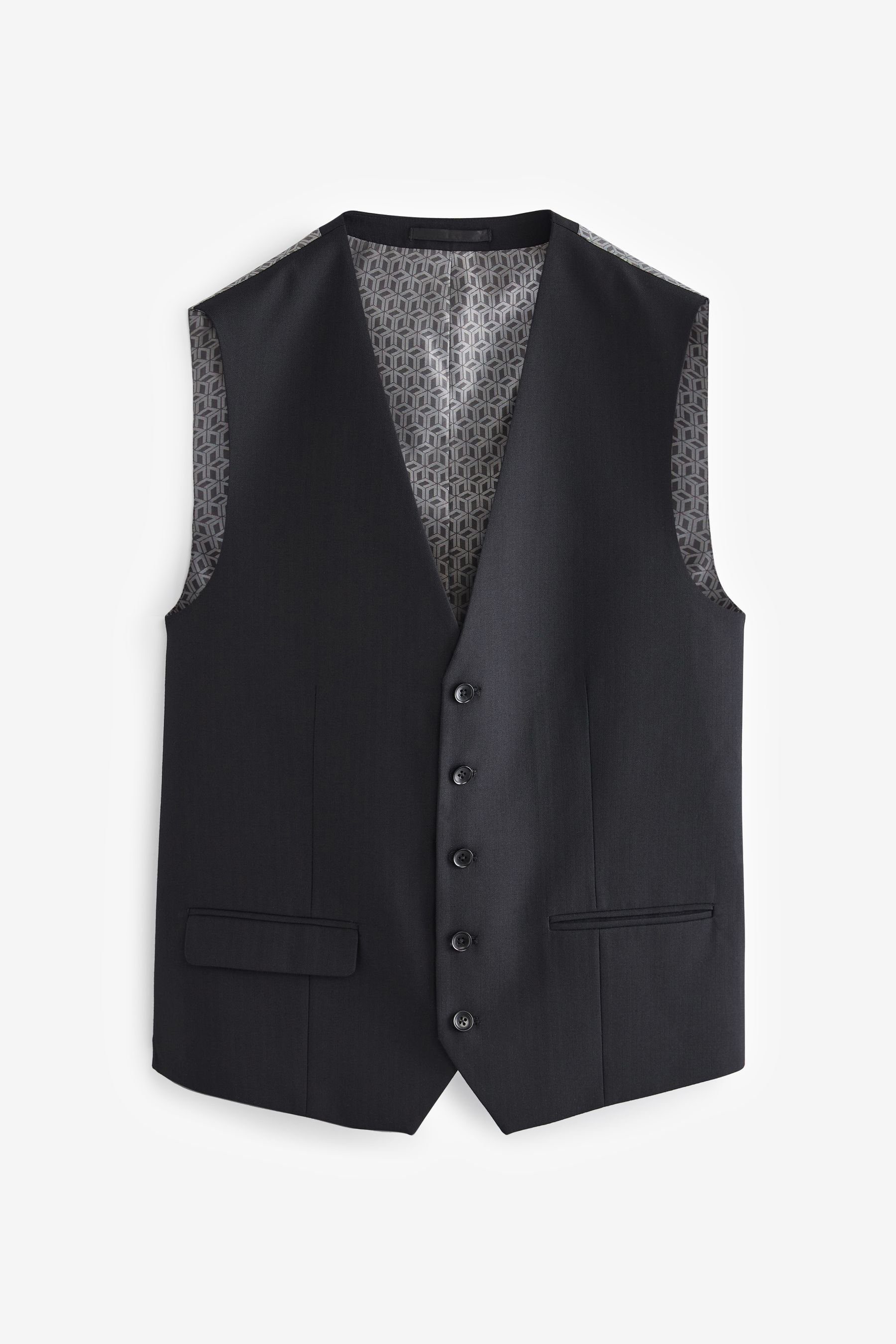 Anzugweste Signature Slim Fit Anzug, Fischgrätmuster: Weste