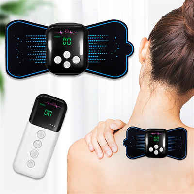 Dekorative EMS-Gerät EMS Elektrisches Nackenmassagegerät,Tragbar Massagegerät Nacken, (1-tlg), Mini Zervixmassage, Mit Fernbedienung