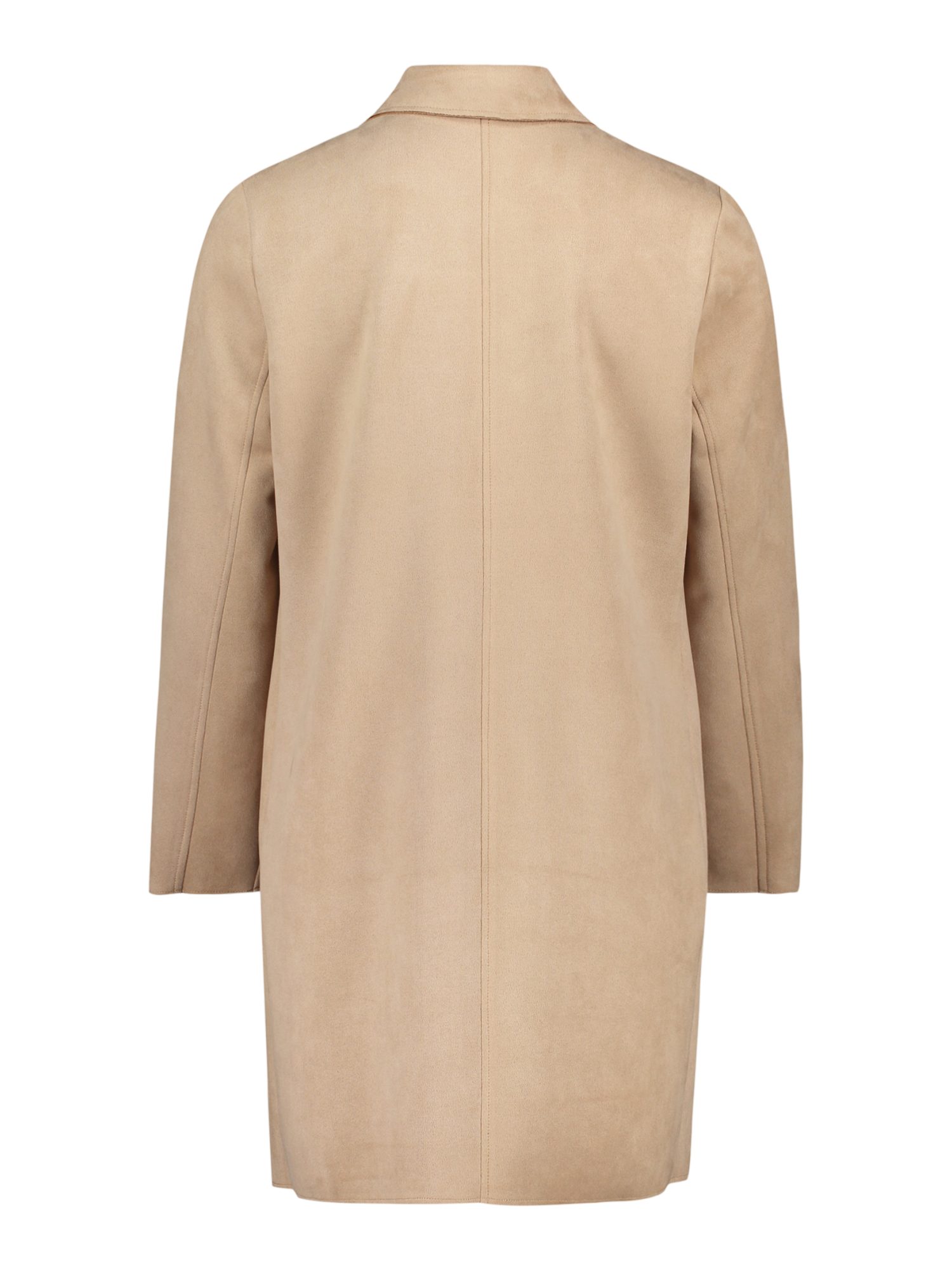 Betty Barclay Jackenblazer natur,Casual,Polyester,Unifarben,V-Ausschnitt,Lang,Gerade