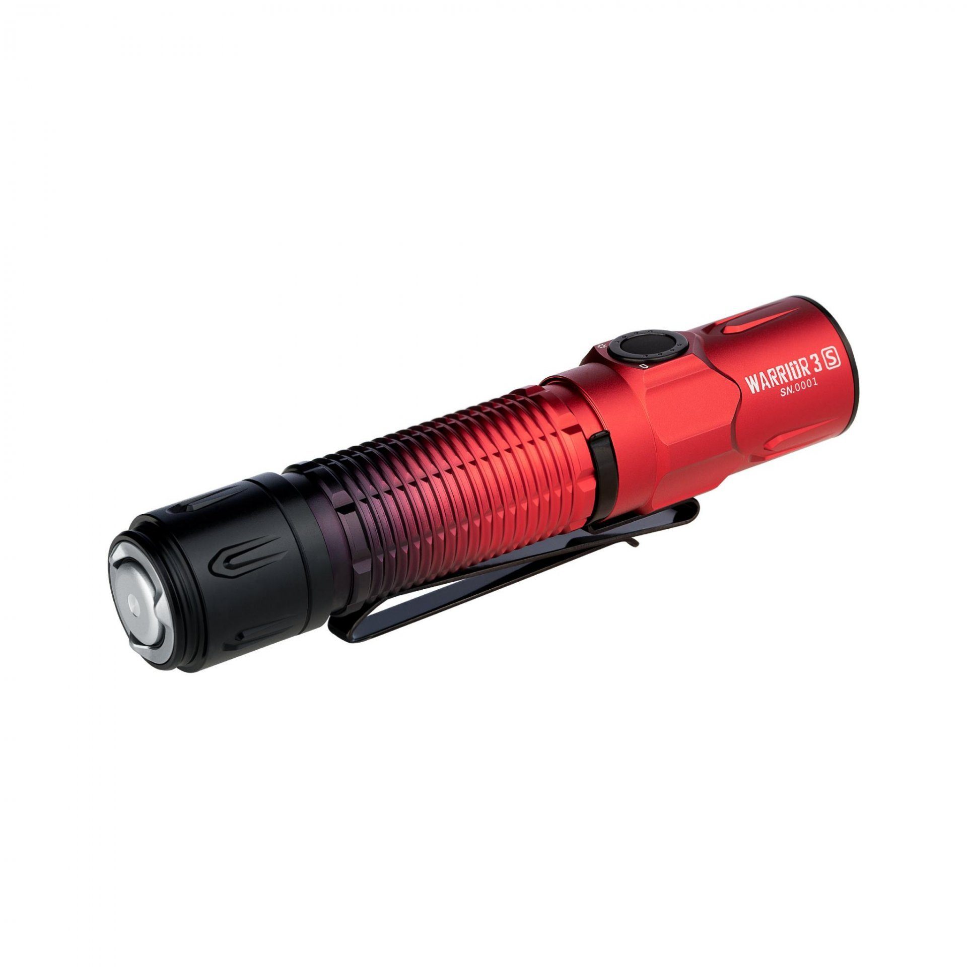 OLIGHT Taschenlampe Warrior 3S LED Taktische Superhelle Taschenlampe USB Wiederaufladbar, USB Wiederaufladbar mit Abstandssensor, für Alltag, Outdoor, etc Scharlach-Schwarz | Taschenlampen