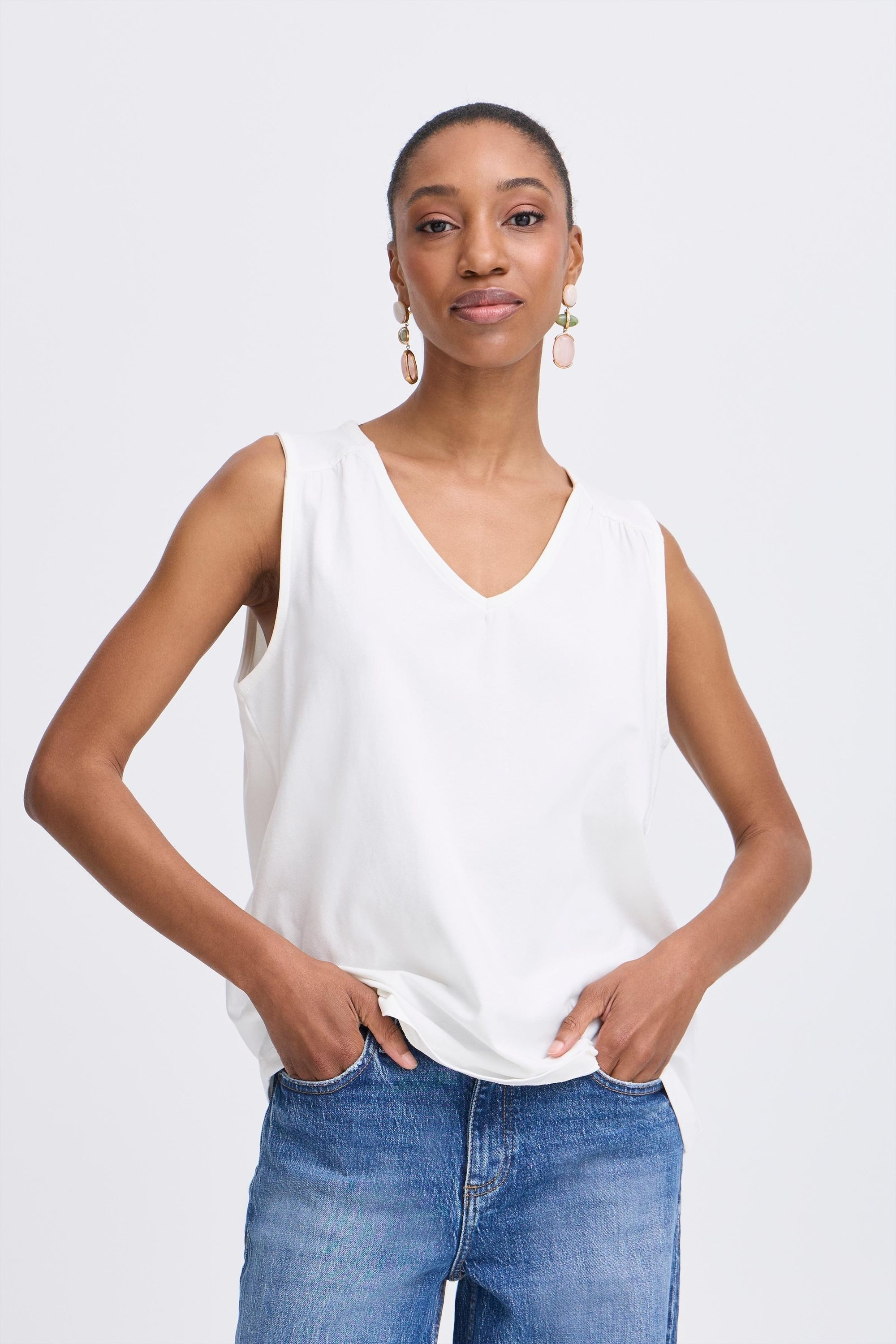 b.young V-Shirt BYPANDINNA Elegante Topbluse günstig online kaufen