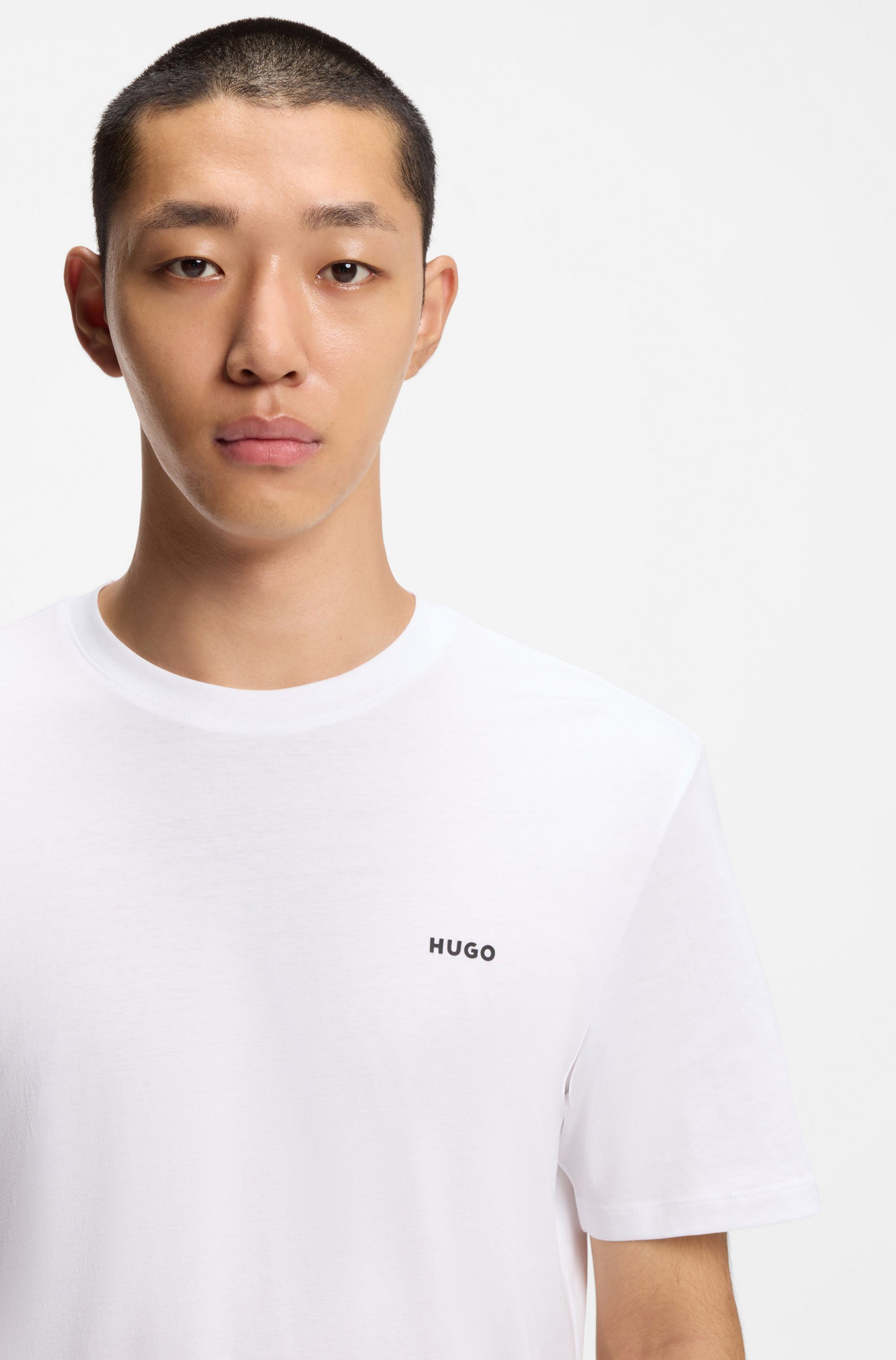 HUGO T-Shirt Dero Rundhalsausschnitt, Regular Fit, Basic Must Have günstig online kaufen