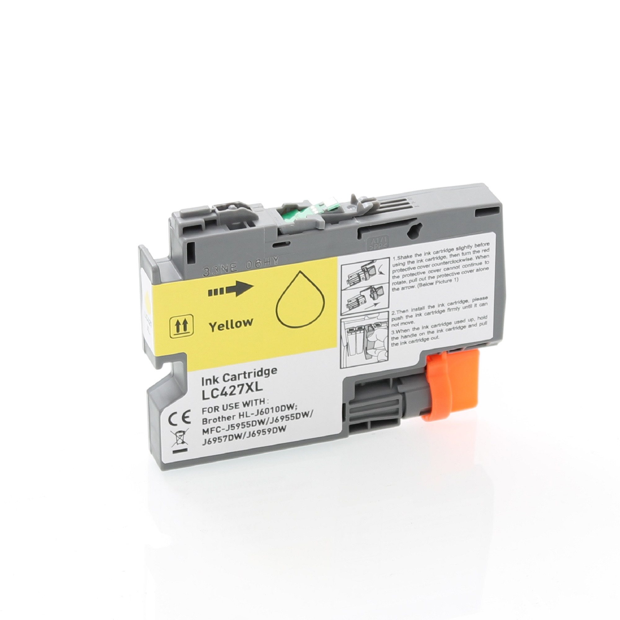 ABC Tintenpatrone (kompatibel für Brother LC427XLY Gelb HL-J6010DW MFC-J5955DW MFC-J6955D, Brother HL-J6010DW MFC-J5955DW MFC-J6955DW MFC-J6957DW MFC-J6959DW)