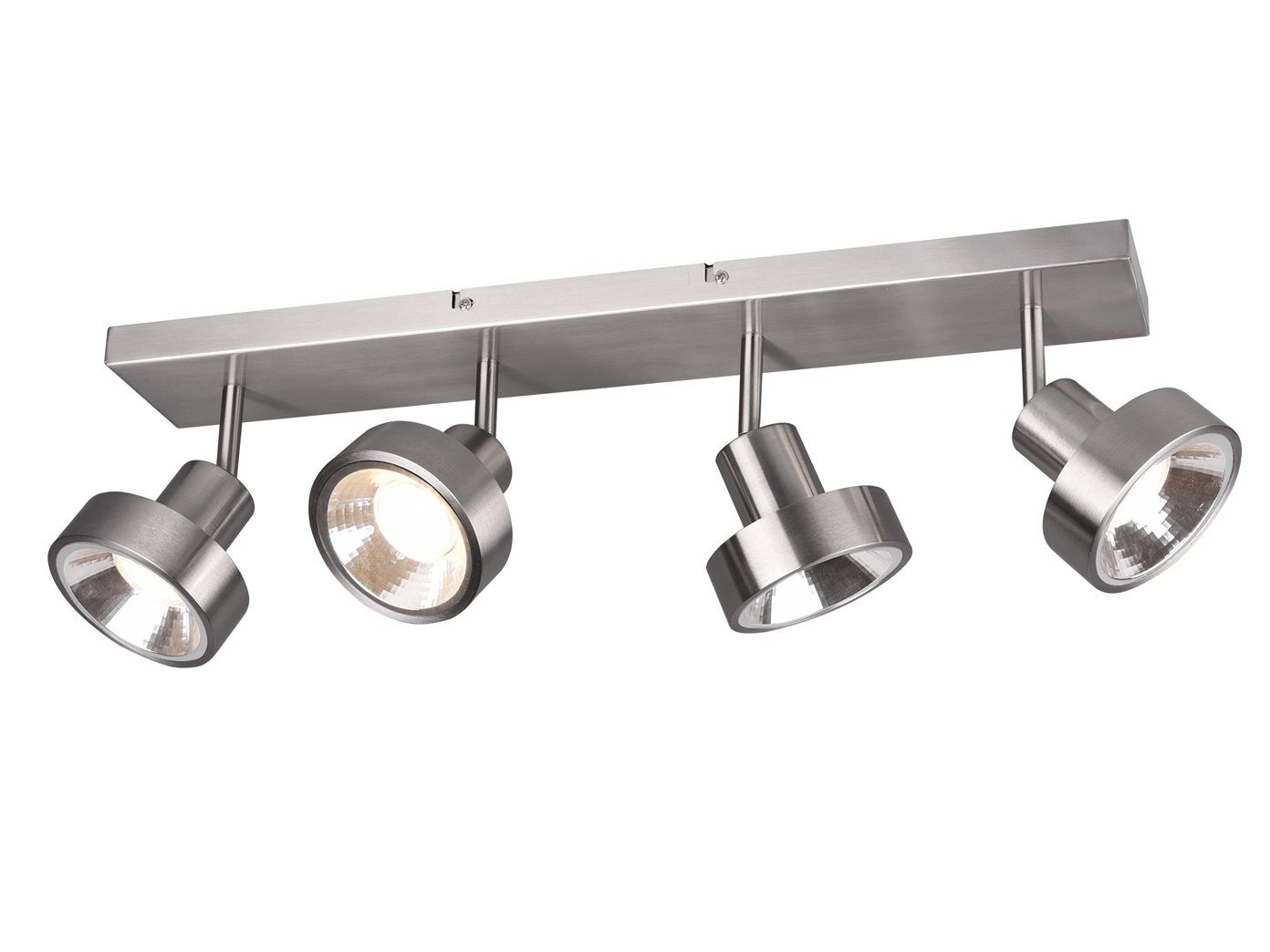 Silber, Warmweiß, LED Kücheninsel 60cm Lichtspots Deckenstrahler, wechselbar, Treppenhaus Breite LED meineWunschleuchte Designklassiker