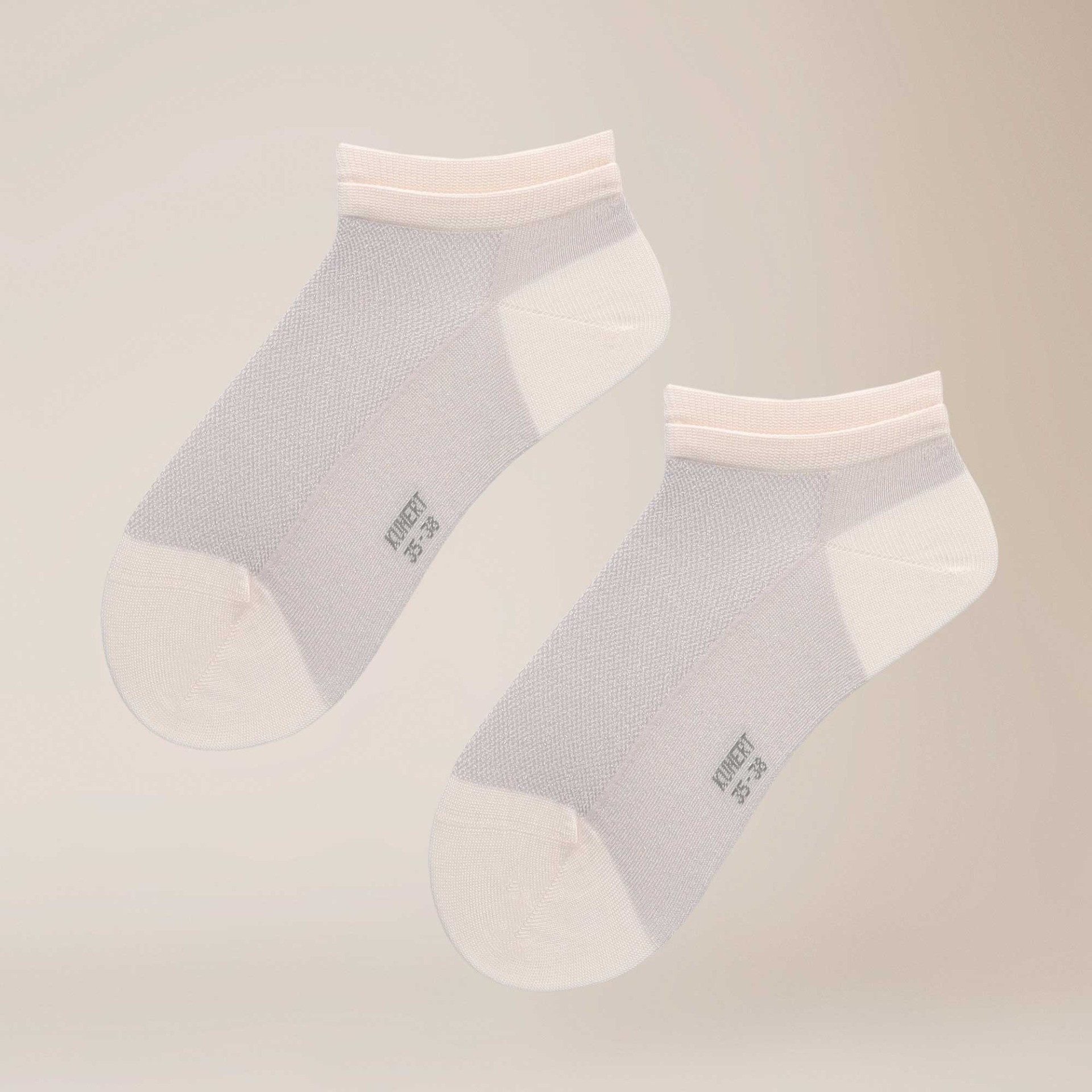 KUNERT Basicsocken Sparkling Essential (1-Paar) Sneaker Socken mit Netz aus Glanzgarn