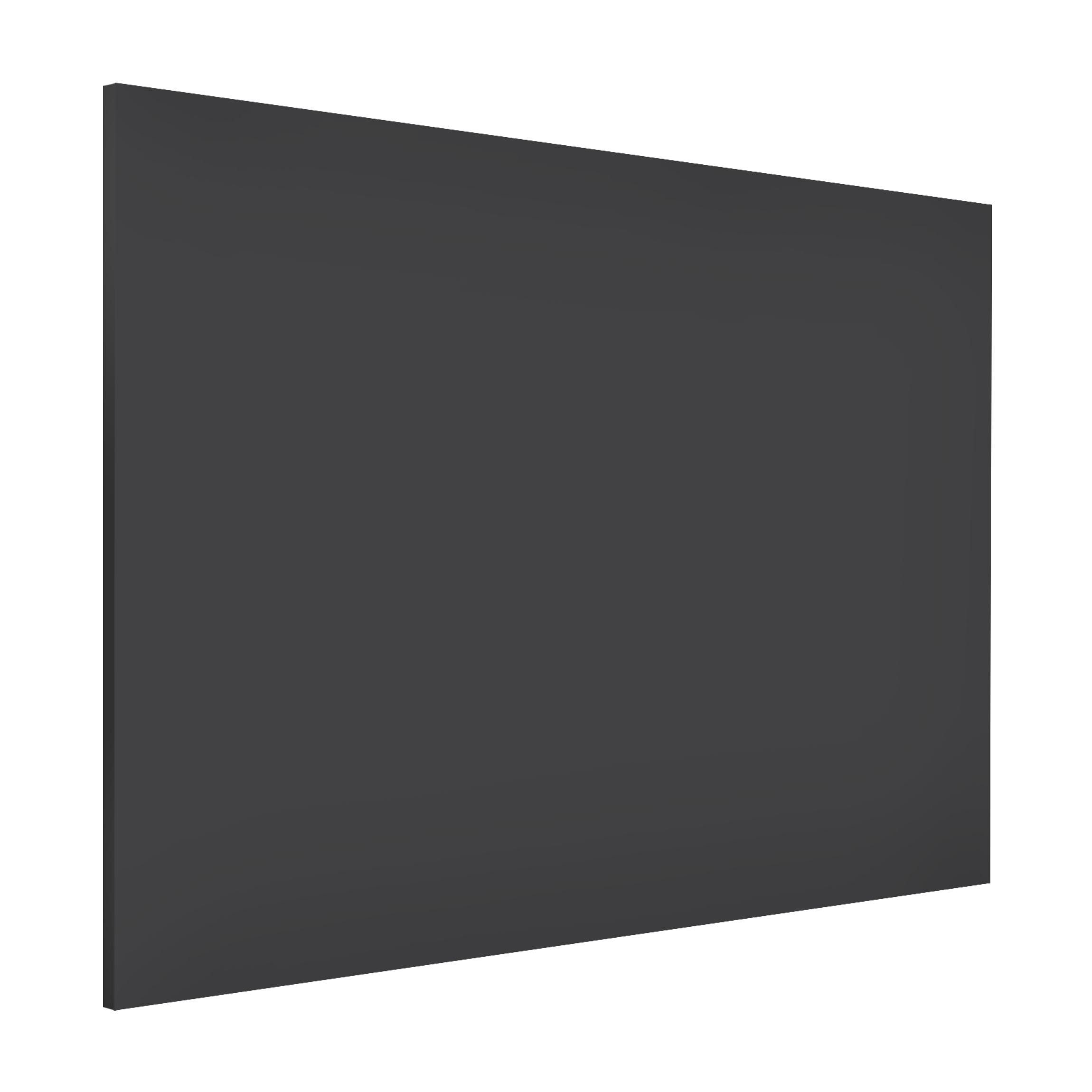 Bilderdepot24 Magnettafel Küche grau Colour Dark Grey, (1-tlg., Magnetboard Pinnwand für die Wand - metallische Tafel für Magnete), Magnetwand groß mit Motiv Büro Memoboard magnetisch Hochformat
