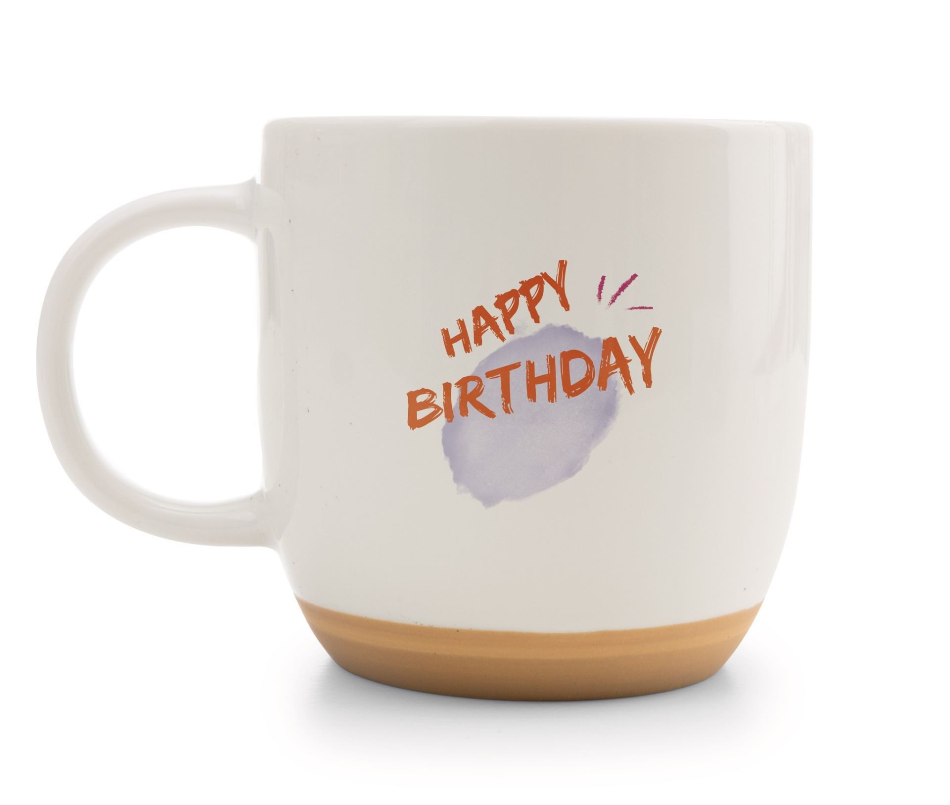 Nici Tasse Nici Katze "Happy Birthday" weiß/orange 400 ml