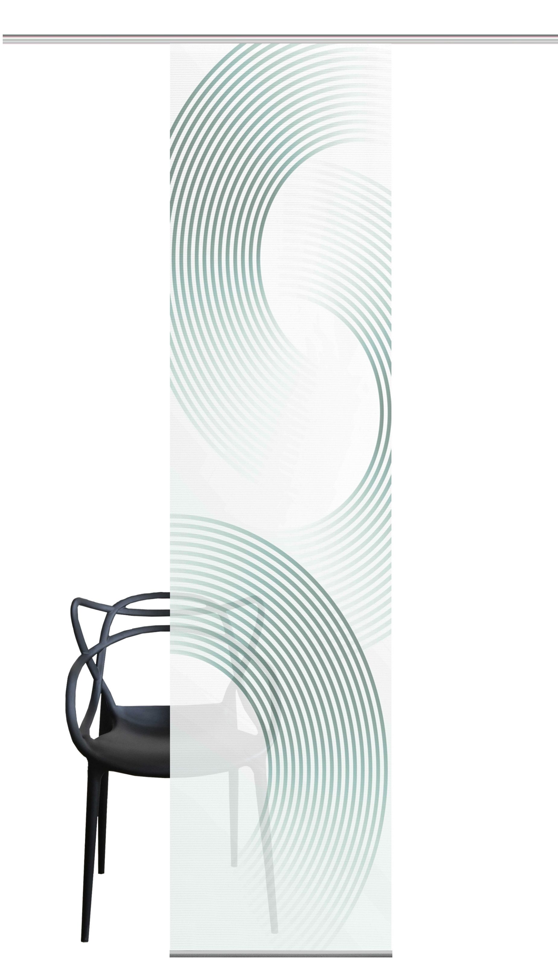 Vision Schiebegardine BEXON (1 St), Paneelwagen, halbtransparent, SCHIEBEVORHANG, BAMBUS, DIGITALDRUCK