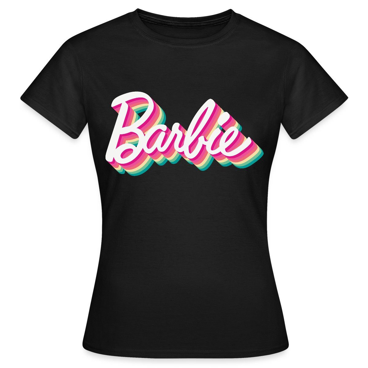 T-Shirt Barbie Buntes Logo Frauen T-Shirt