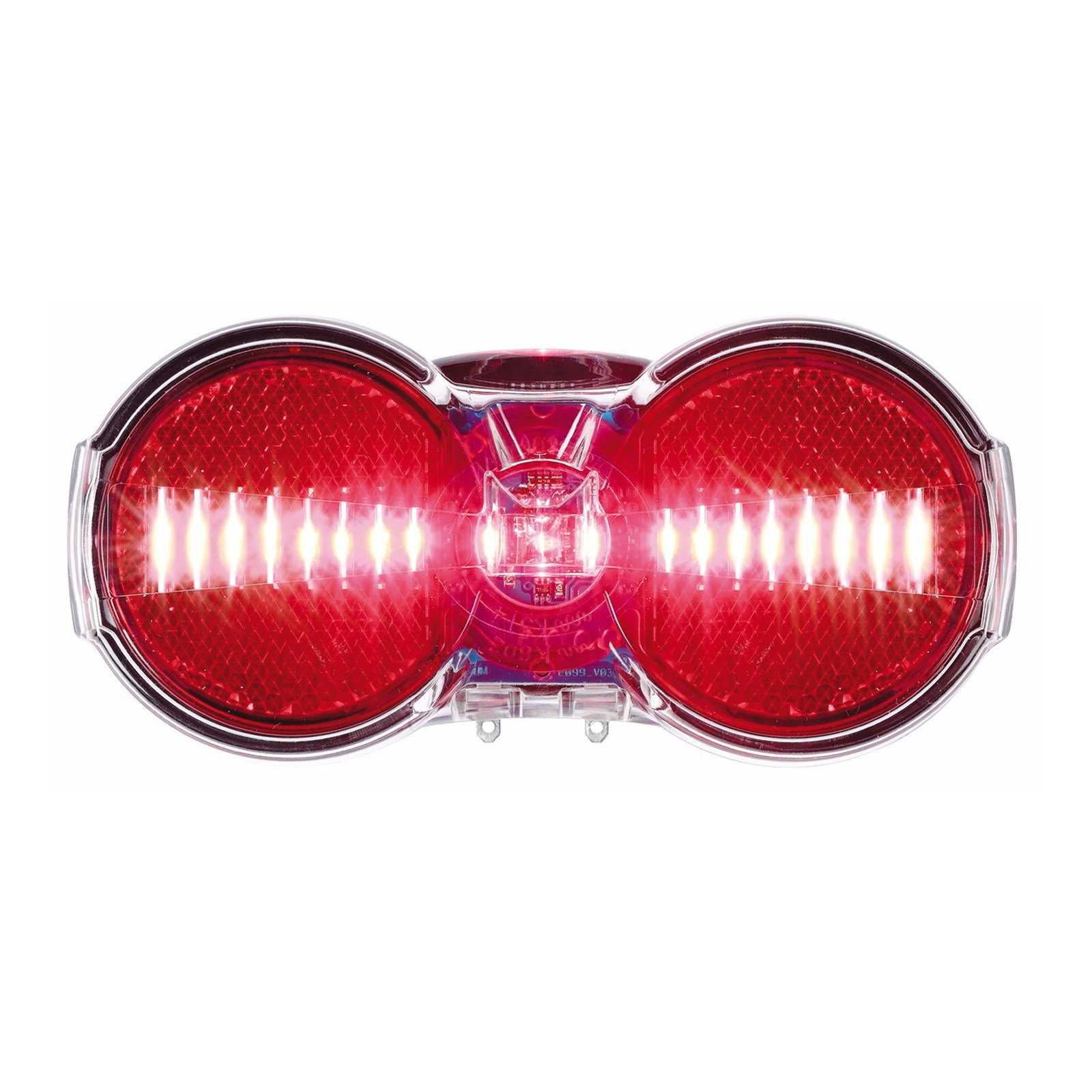 Busch + Müller Fahrradbeleuchtung Fahrrad Rücklicht Flat S Plus 80 mm Standlichtfunktion LINETEC BUMM