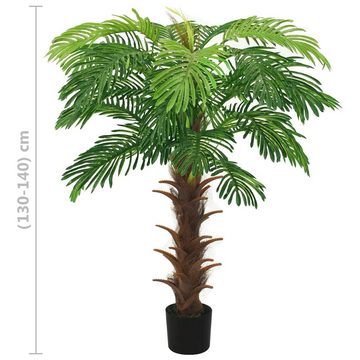 Kunstpflanze Künstliche Palme Cycas mit Topf 140 cm Grün, furnicato, Höhe 140 cm