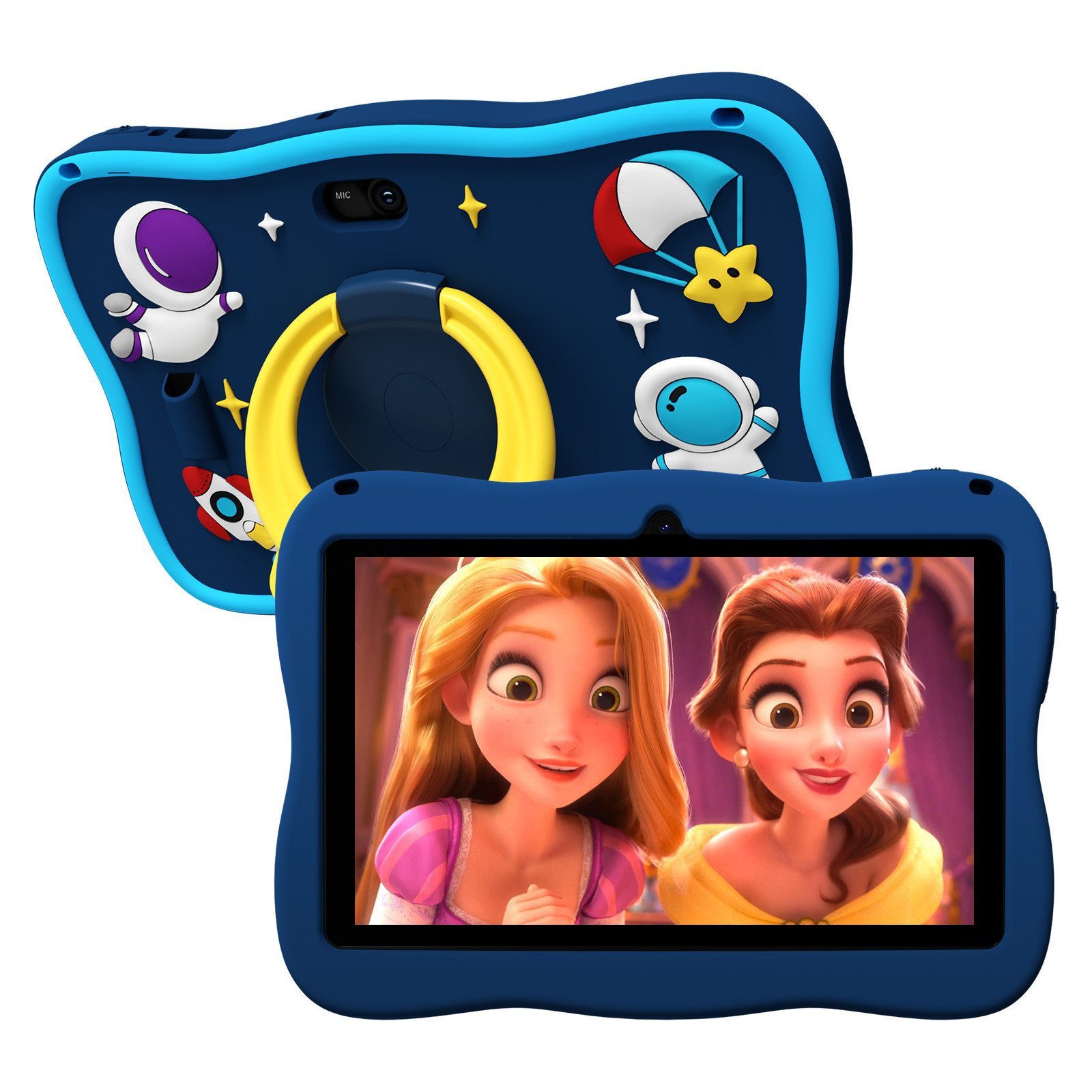 VASOUN 7 Zoll mit Robuster Hülle, WiFi Bluetooth IPS HD Kinder Android Tablet Tablet (32 GB, WiFi, Dual-Kamera, Kindersicherung, Augenschonendes IPS)